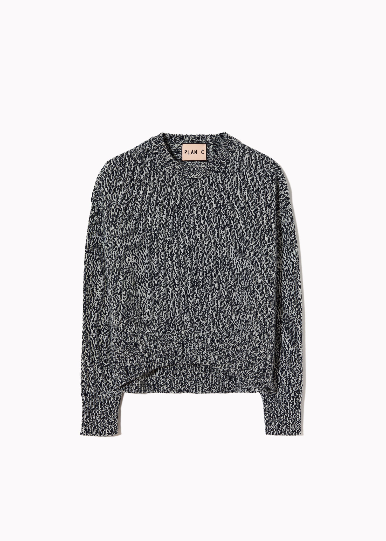 MAGLIONE ASIMMETRICO MELANGE