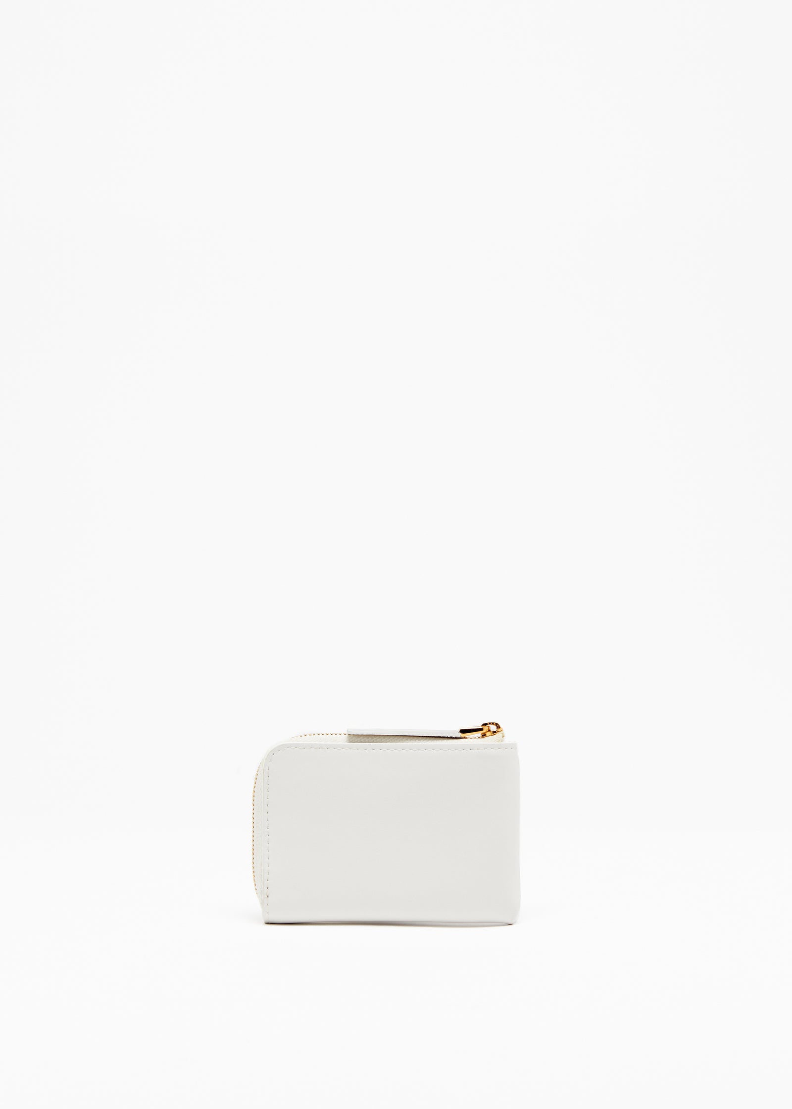 WHITE LEATHER CARD HOLDER