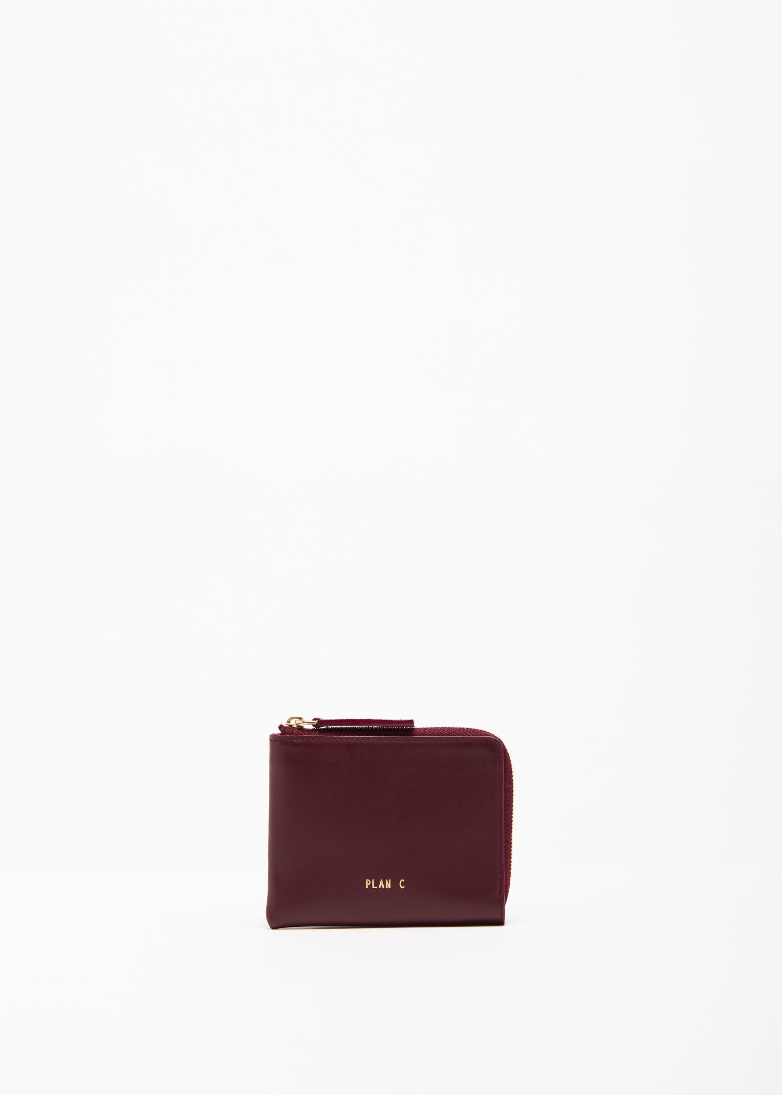 BURGUNDY LEATHER COIN PURSE