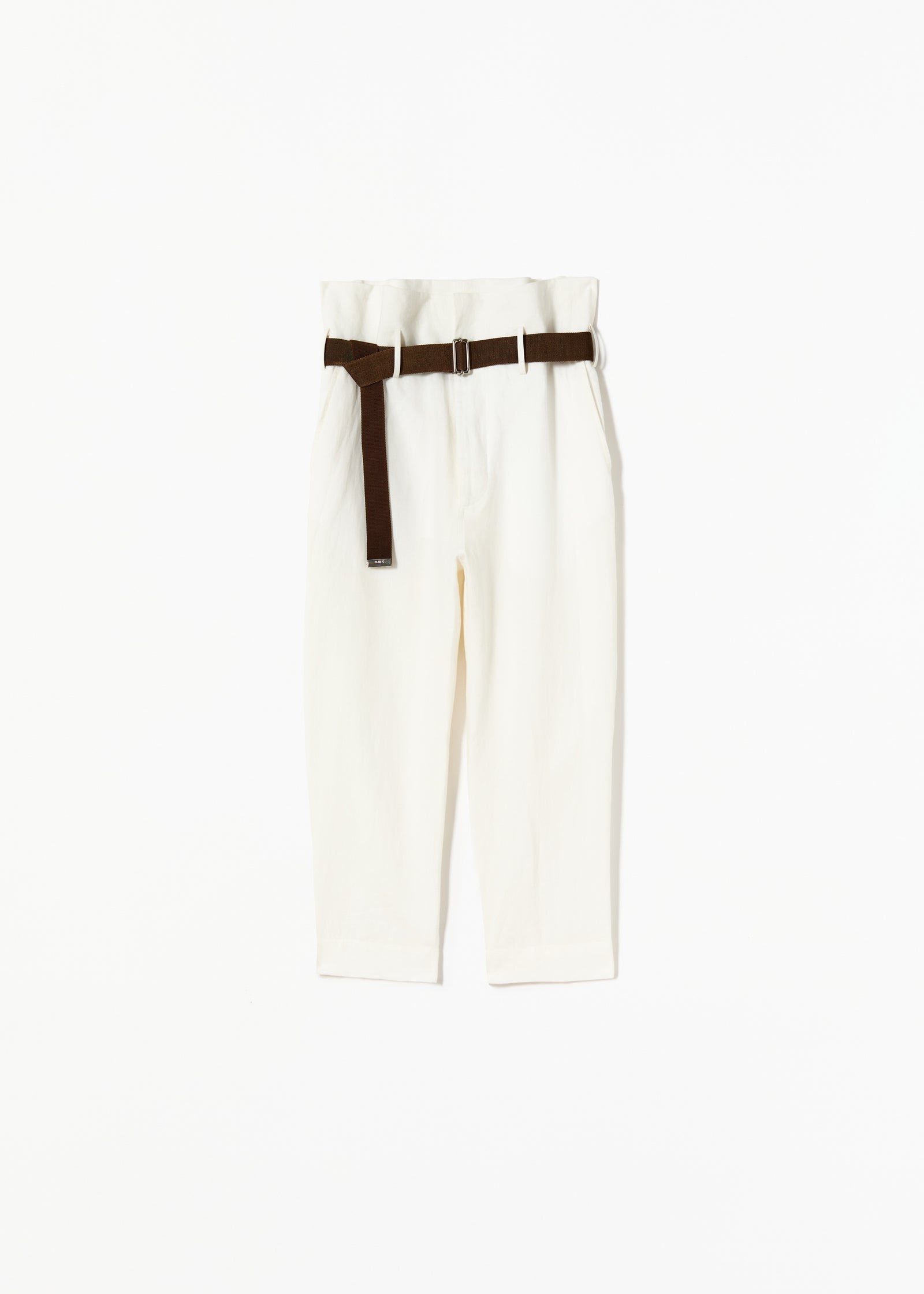 LINEN HIGH WAIST TROUSERS