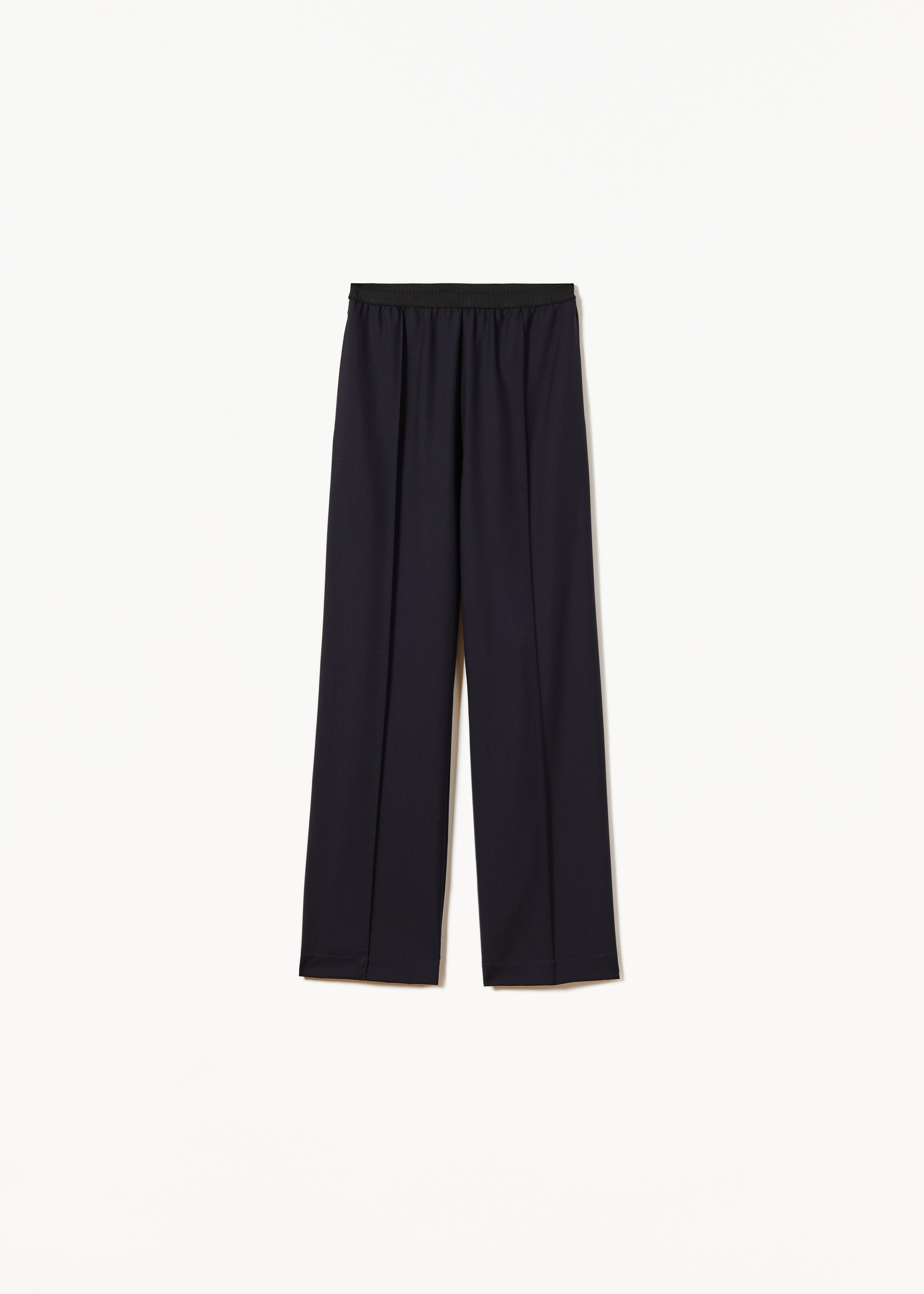 BLUE WOOL TROUSERS