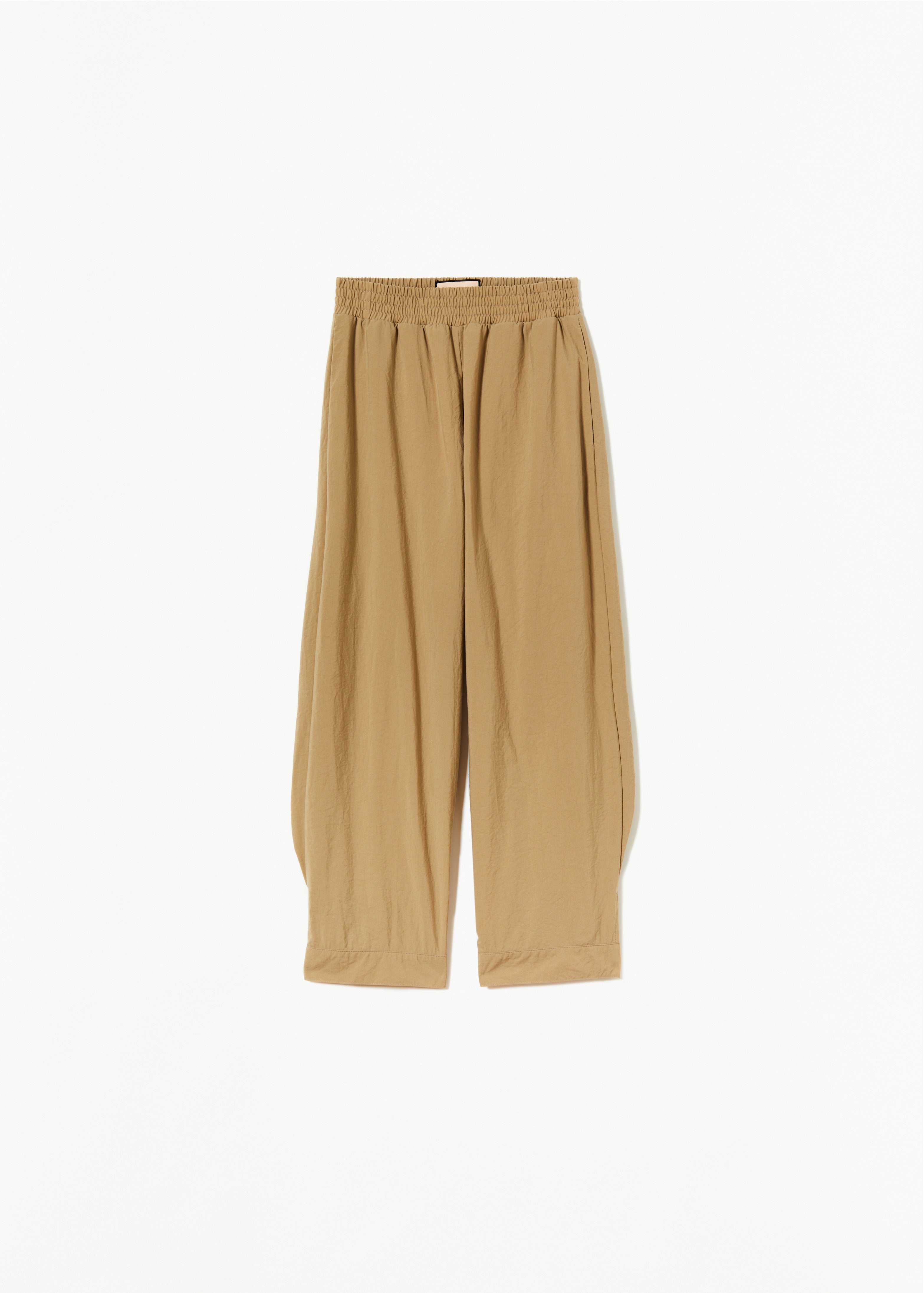 ELASTICATED SAND TECHINCAL PANAMA PANTS