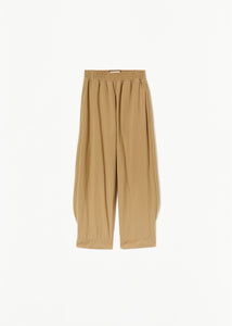 ELASTICATED SAND TECHINCAL PANAMA PANTS