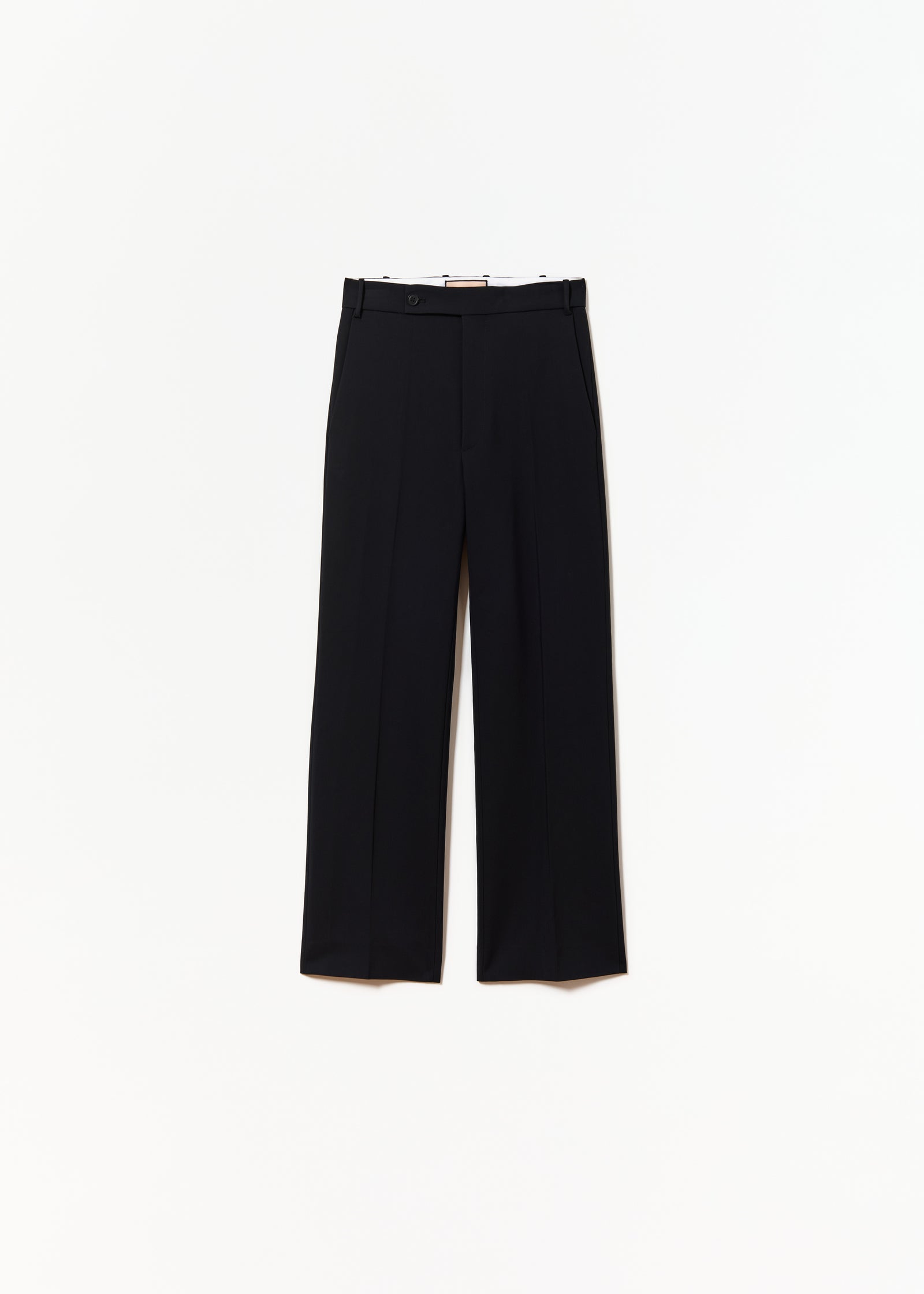 PANTALONI BLU NERI A ZAMPA