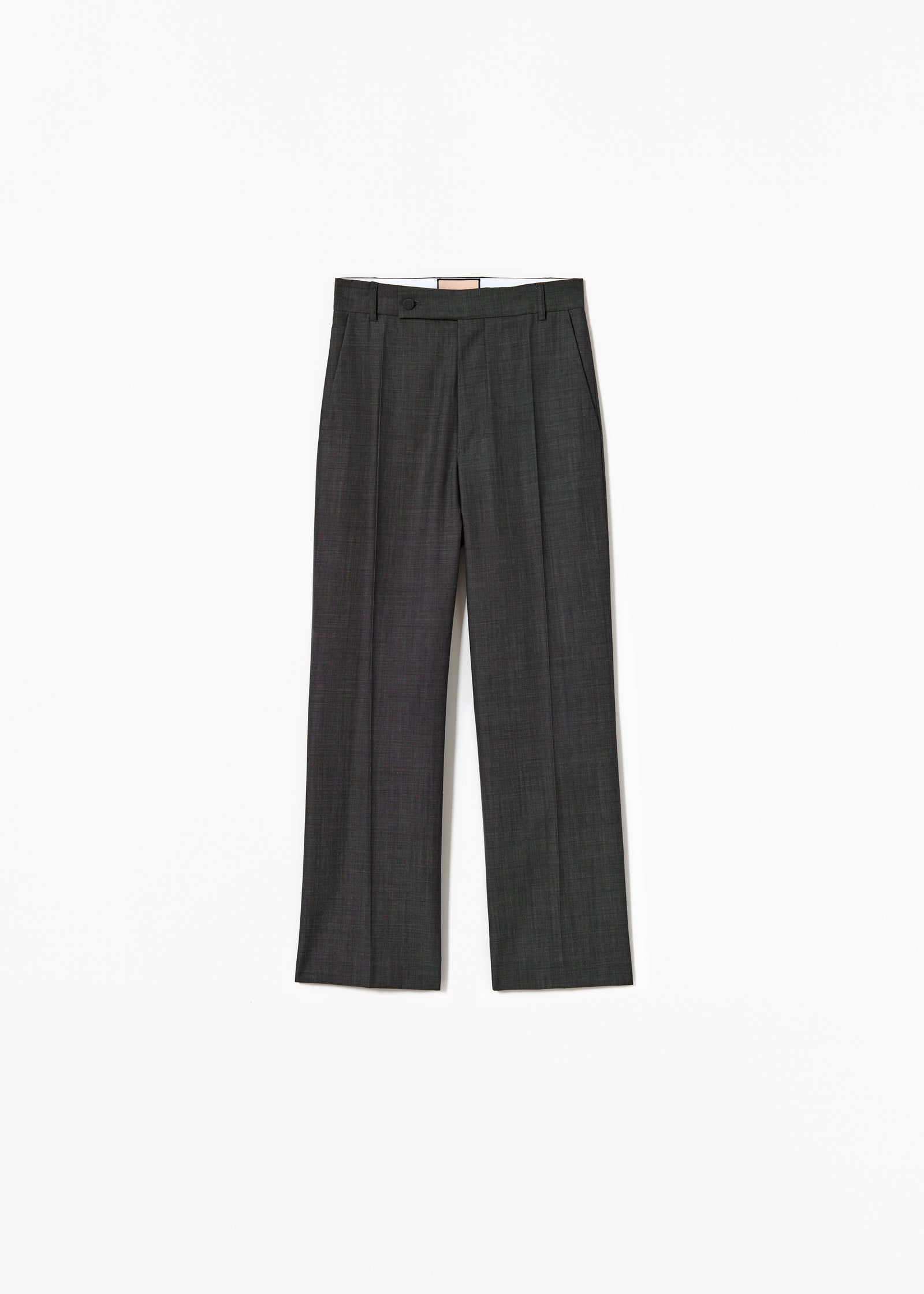 PANTALONI A ZAMPA GRIGIO MELANGE