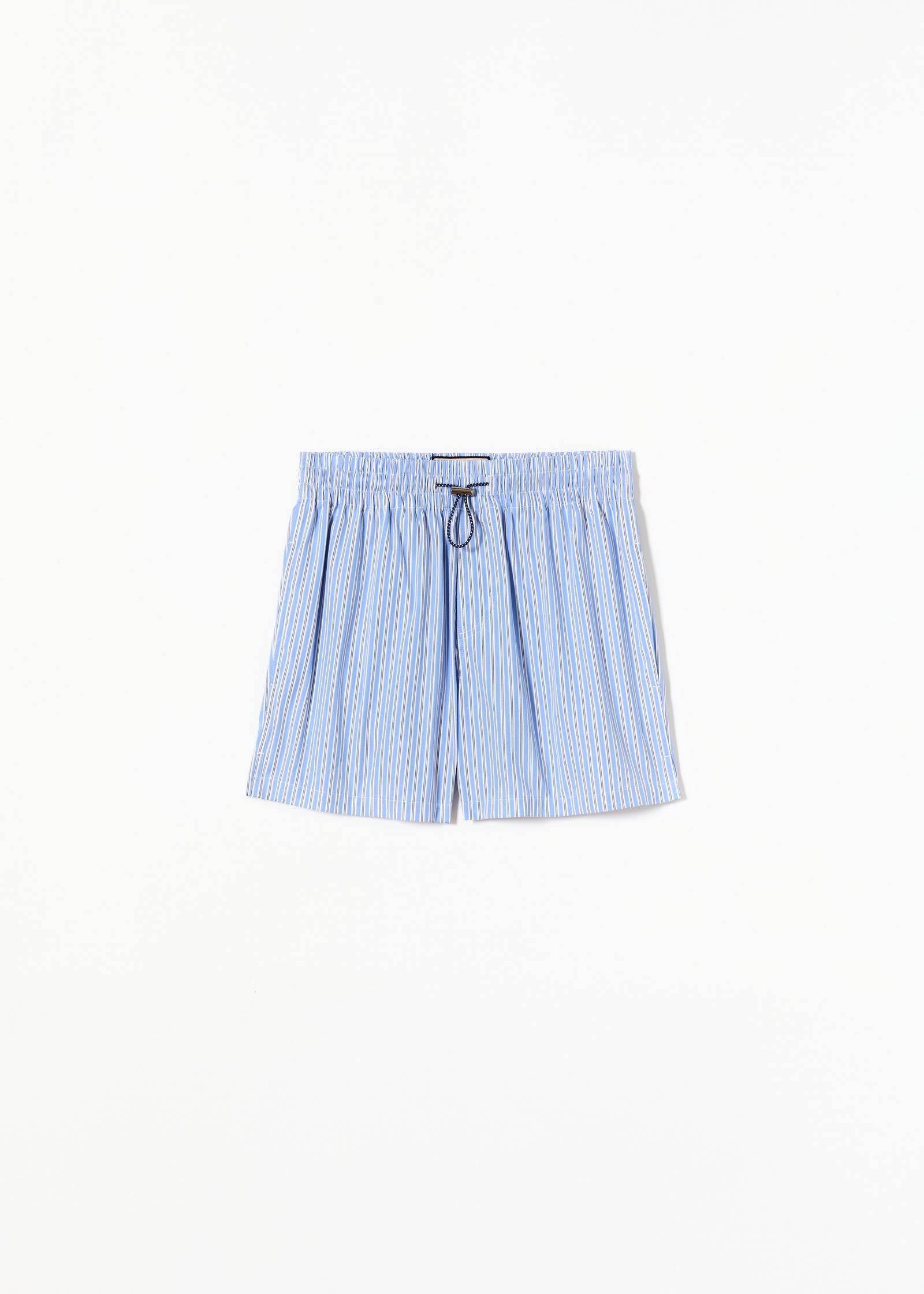 STRIPED COTTON BERMUDA