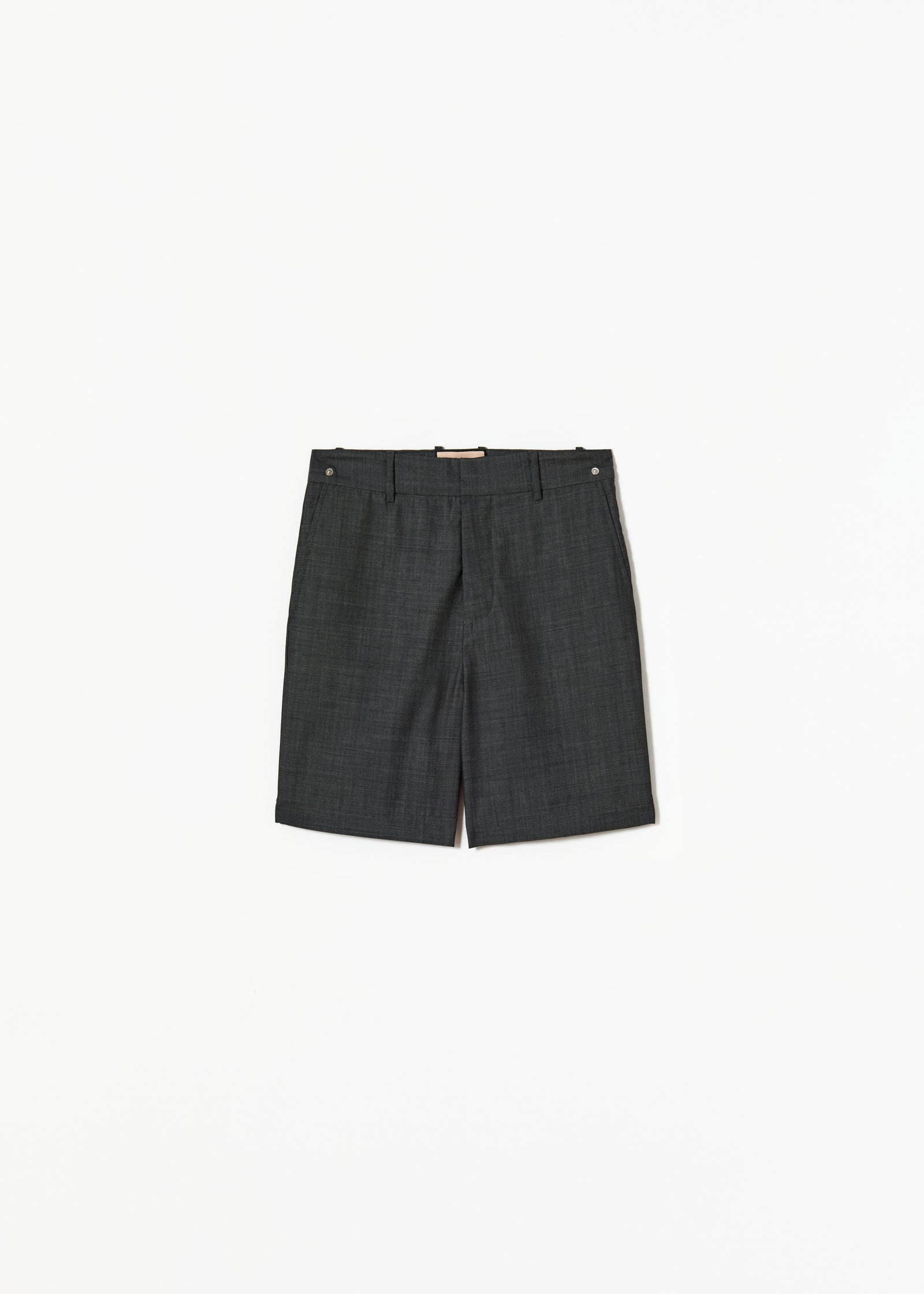 GREY MELANGE BERMUDA