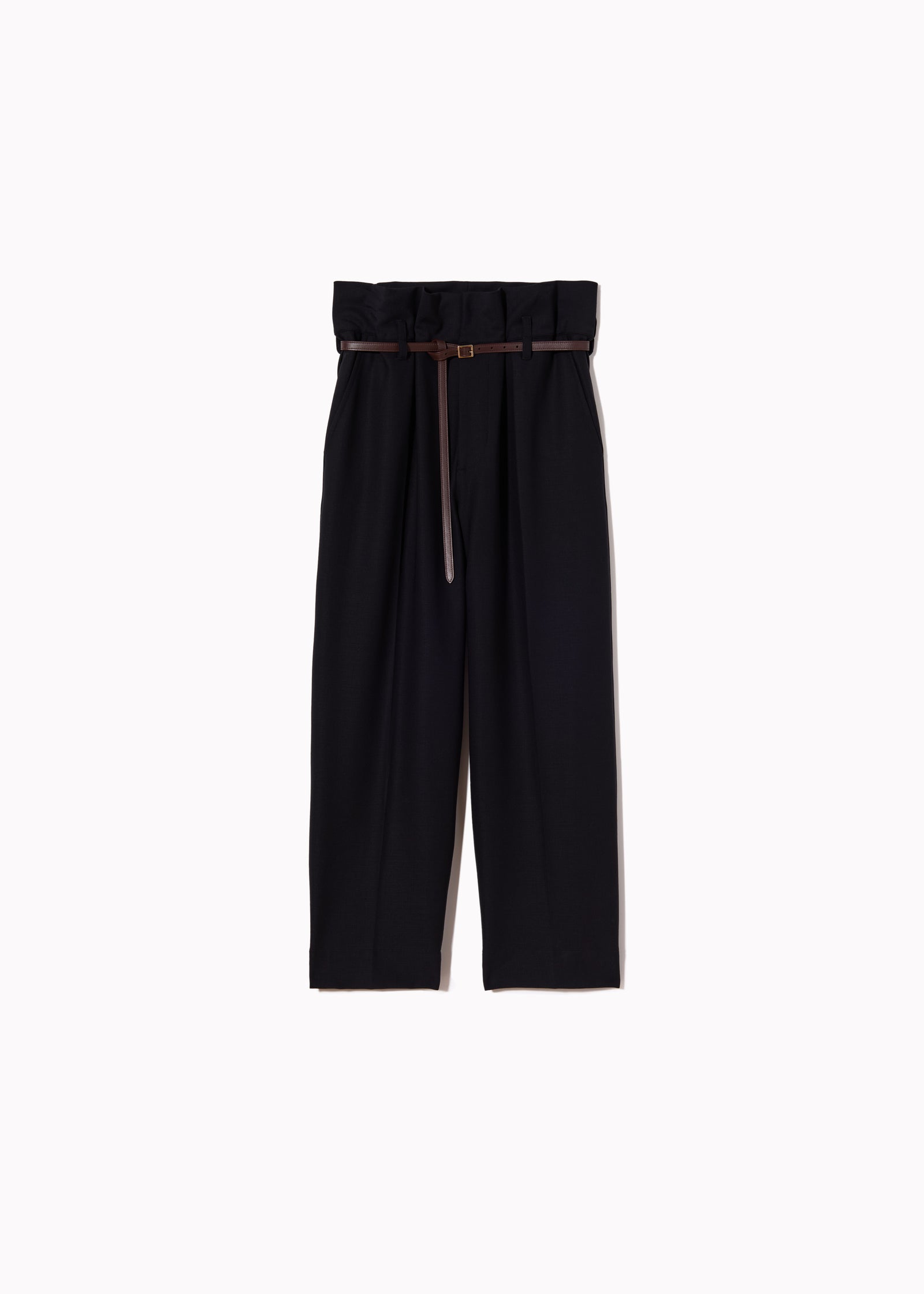 PAPERBAG TROUSERS WOOL GABARDINE