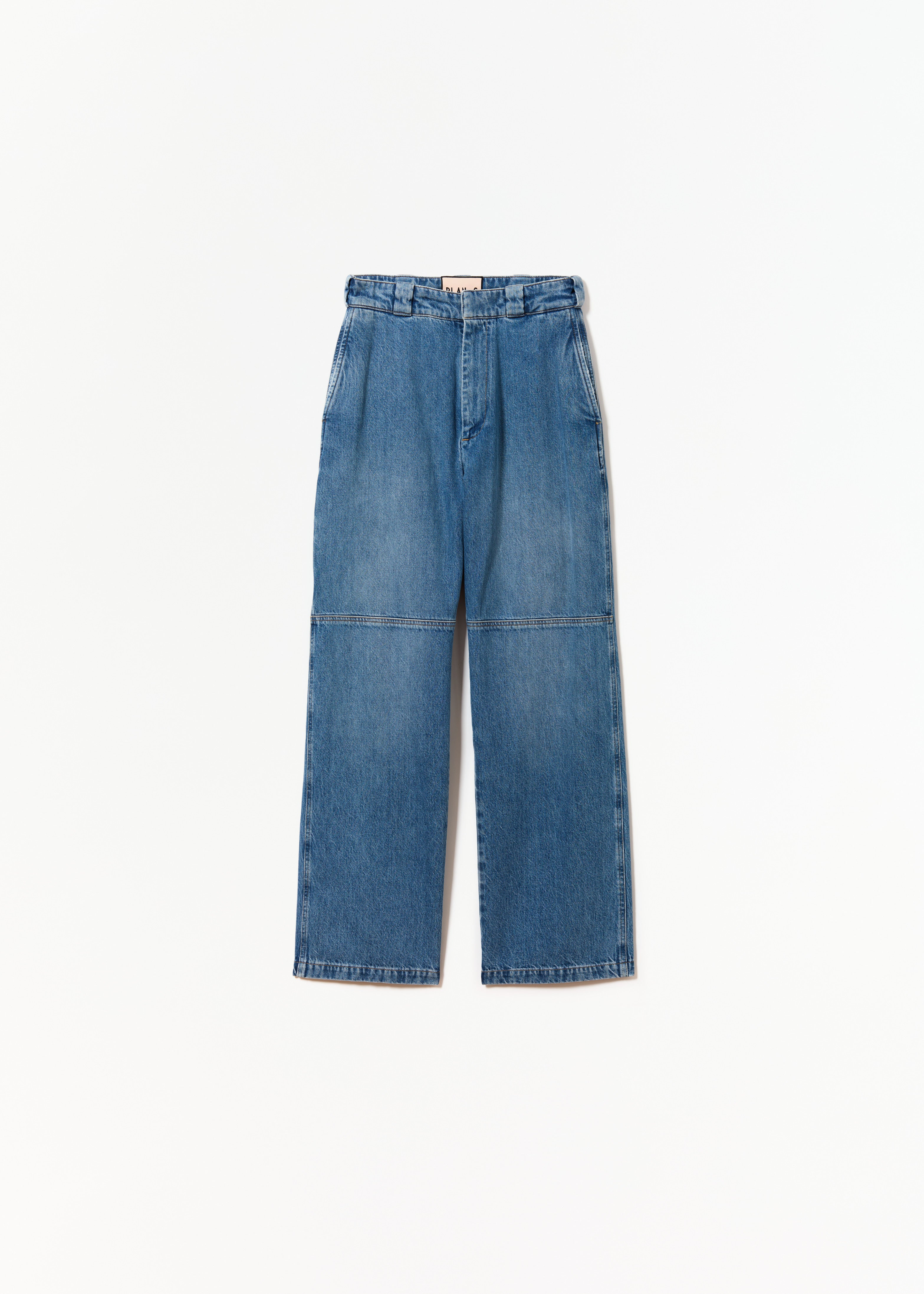 WIDE LEG BLUE JEANS