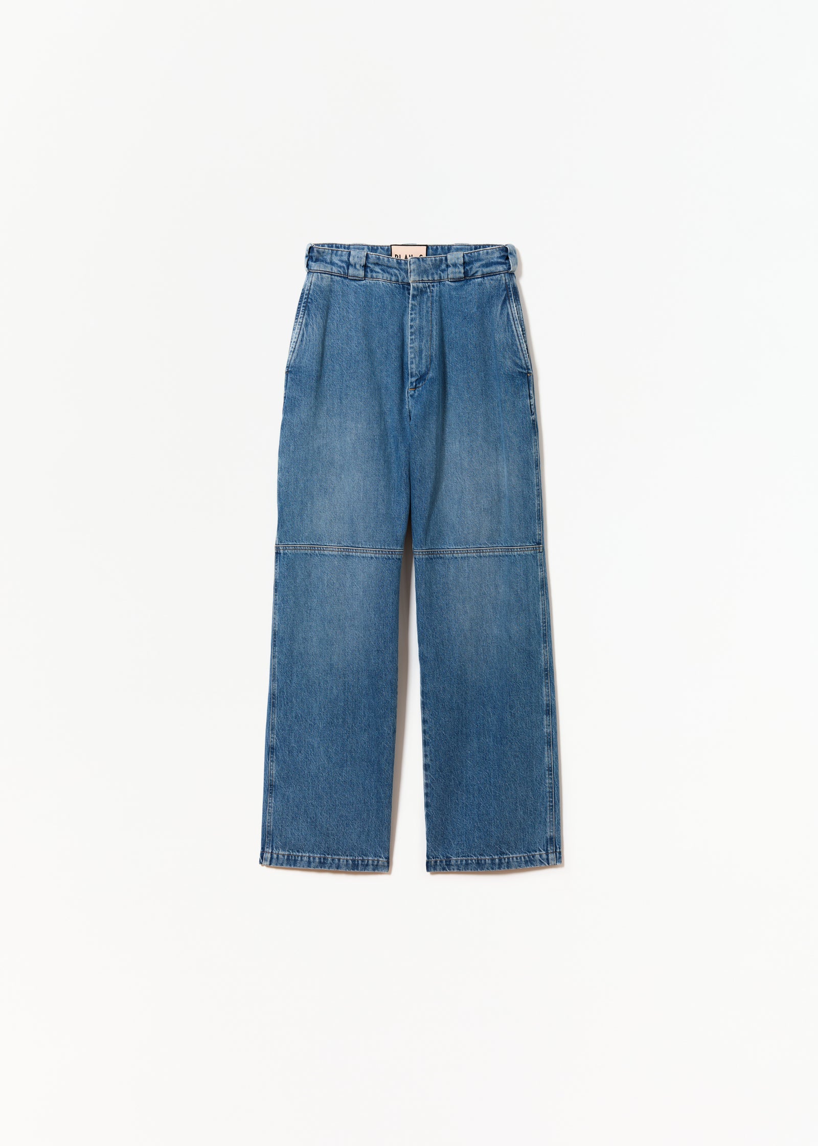 WIDE LEG BLUE JEANS