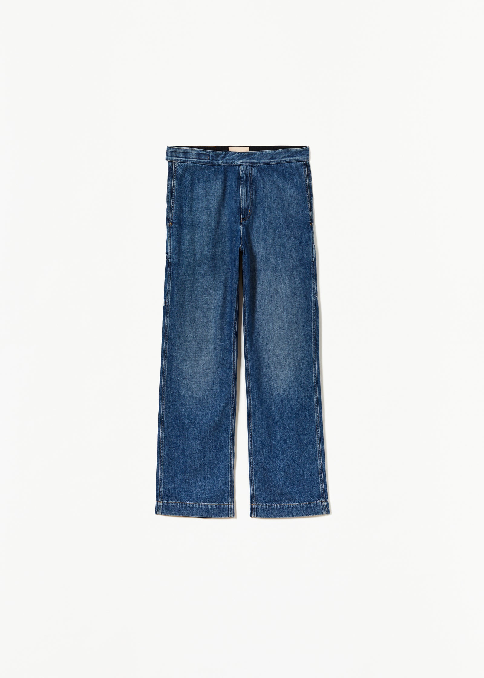 LIGHT-WASH STRAIGHT-LEG JEANS