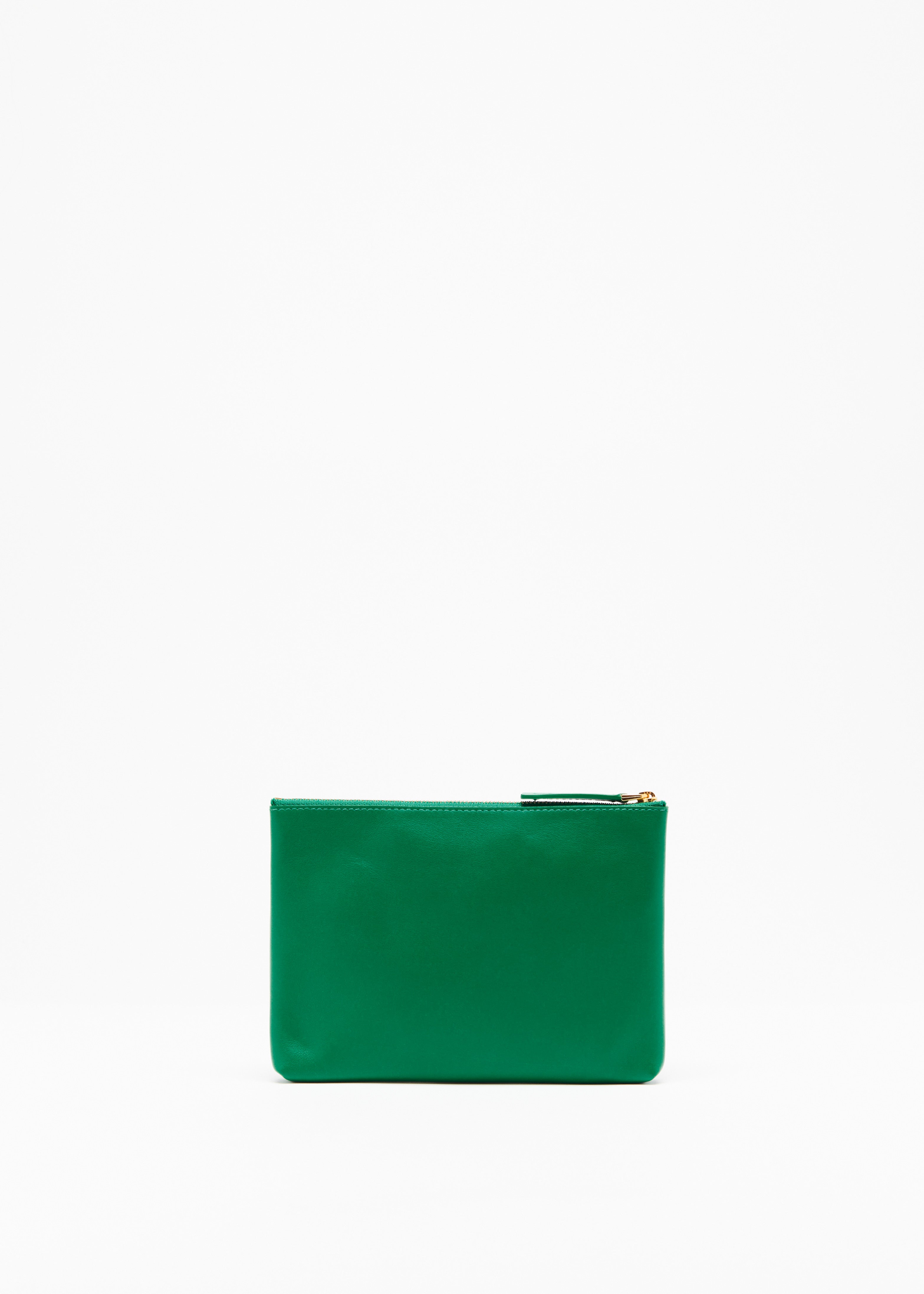 EMERALD GREEN LEATHER DOCUMENT HOLDER