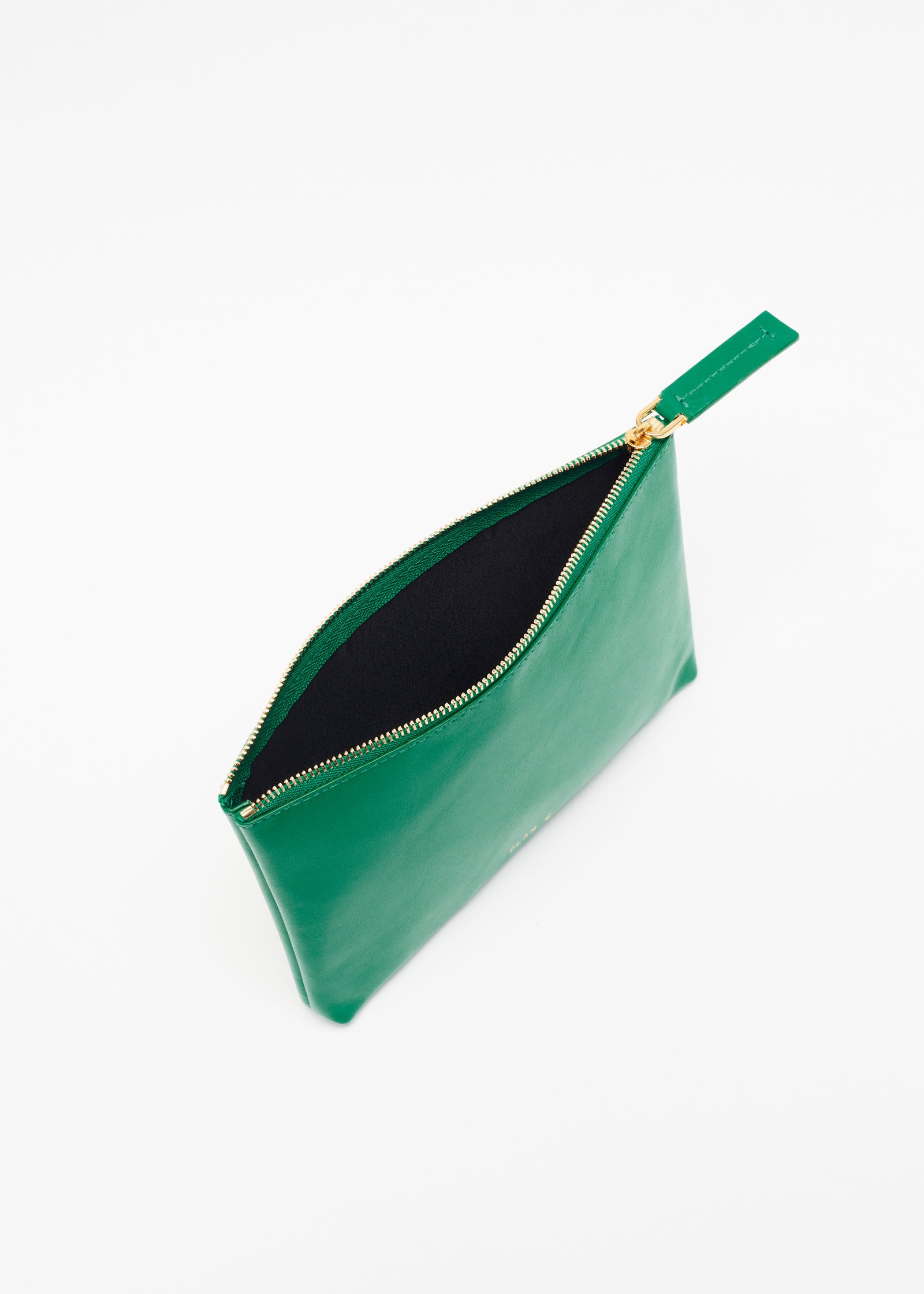 EMERALD GREEN LEATHER DOCUMENT HOLDER