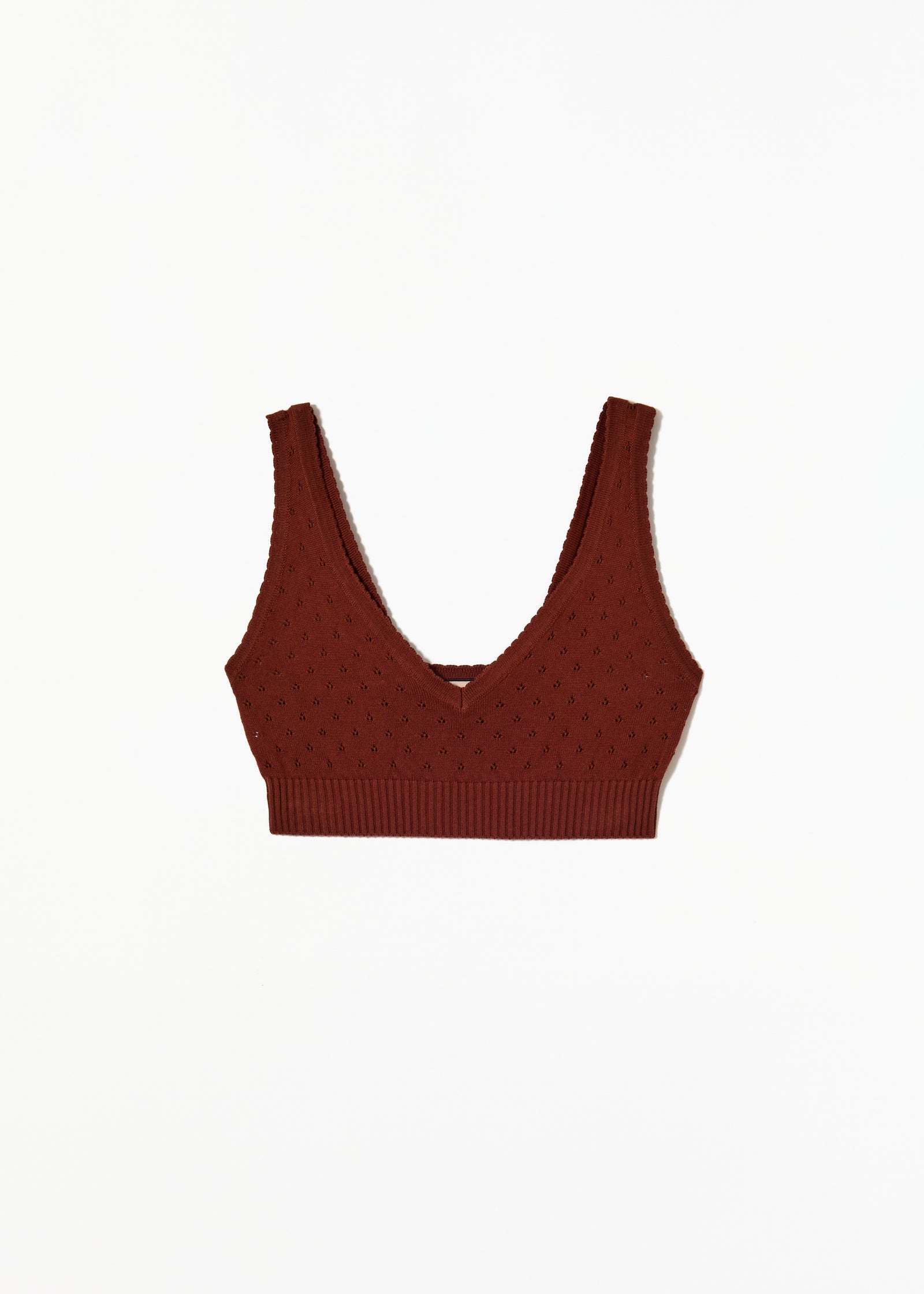 REGGISENO IN MAGLIA TABACCO