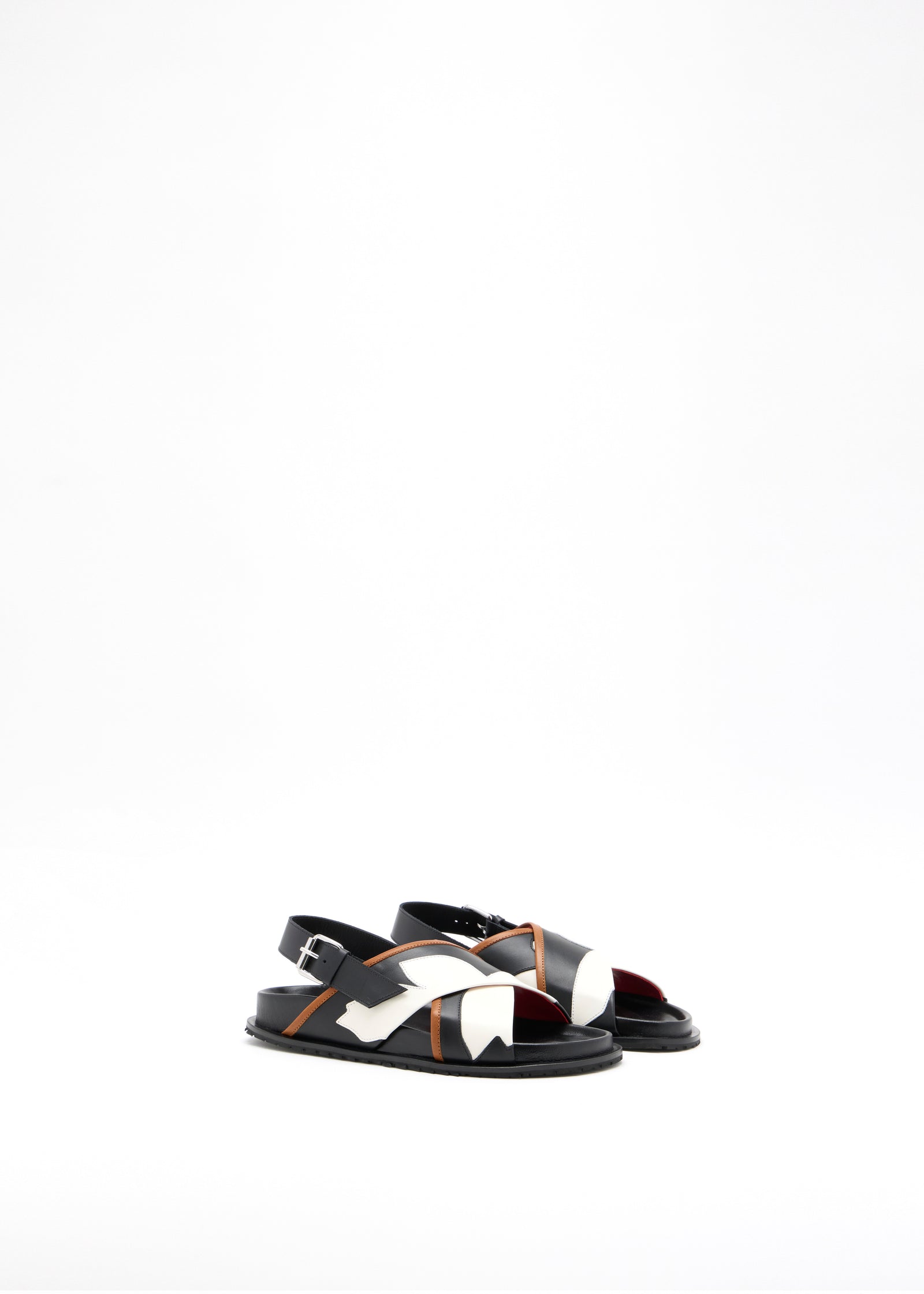 FUSSBETT NERO CON INTARSIO DI FIORI