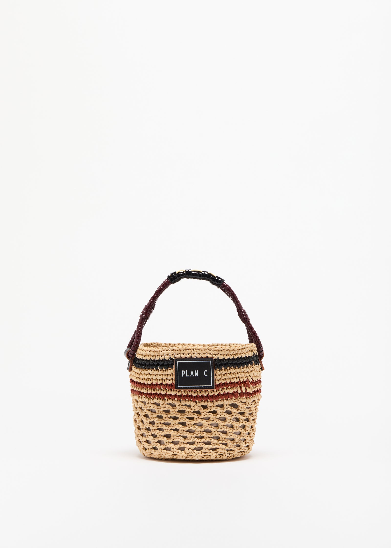 STRAW BUCKET BAG