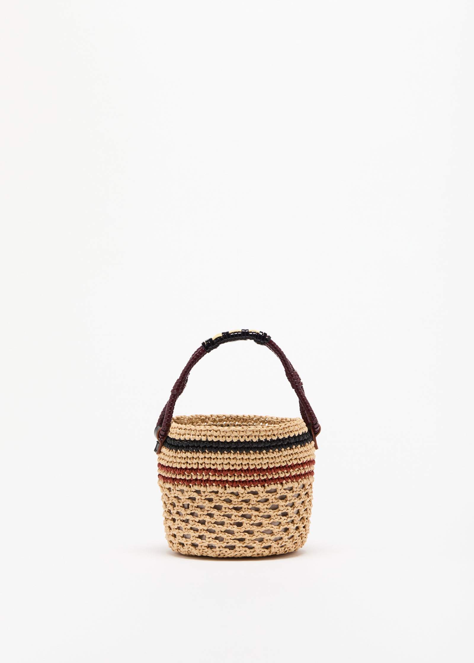 STRAW BUCKET BAG