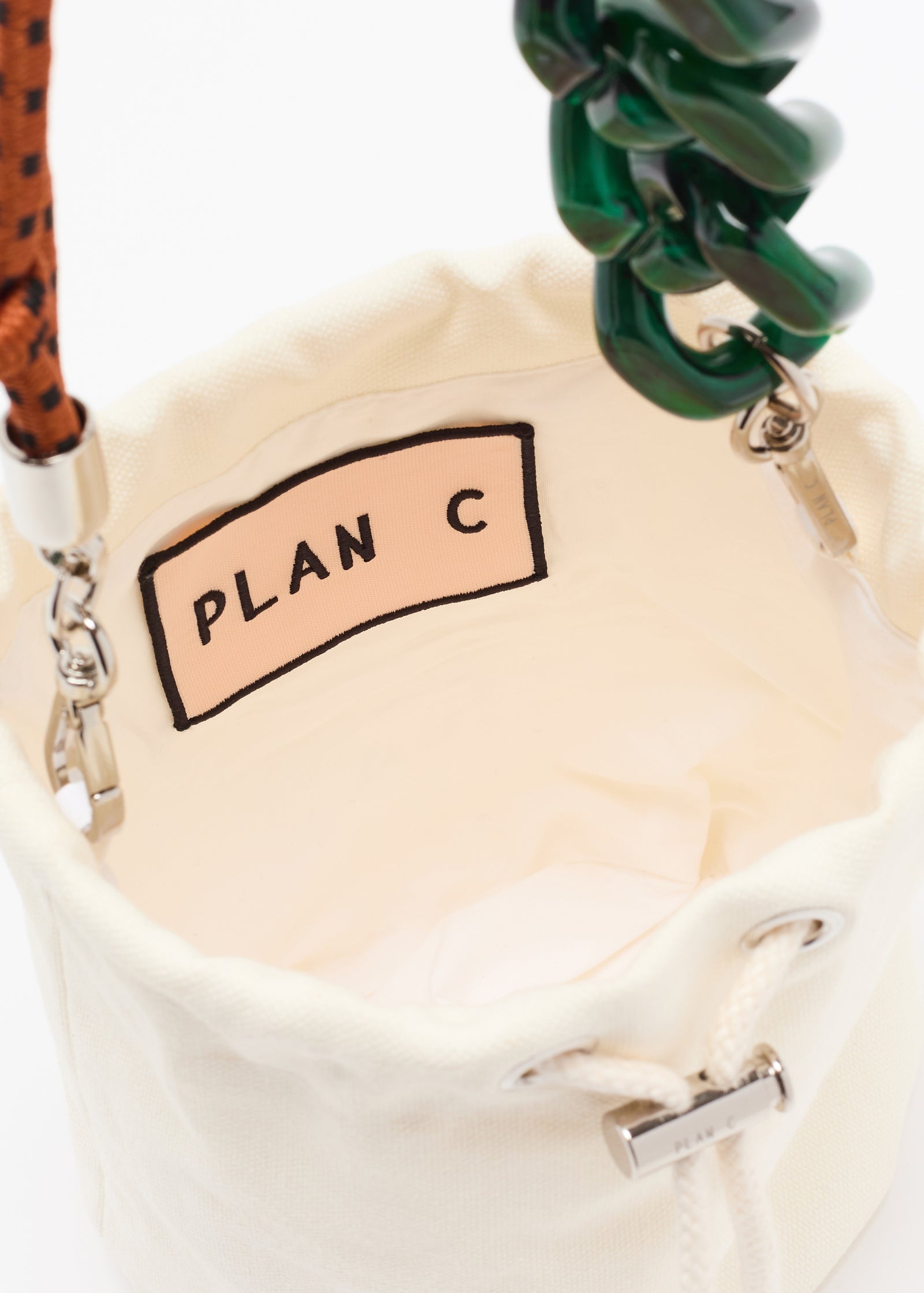 CANVAS DRAWSTRING BUCKET BAG