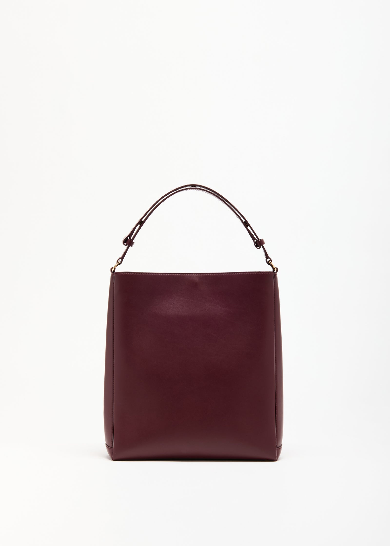 BURGUNDY FOLDED TOTE BAG