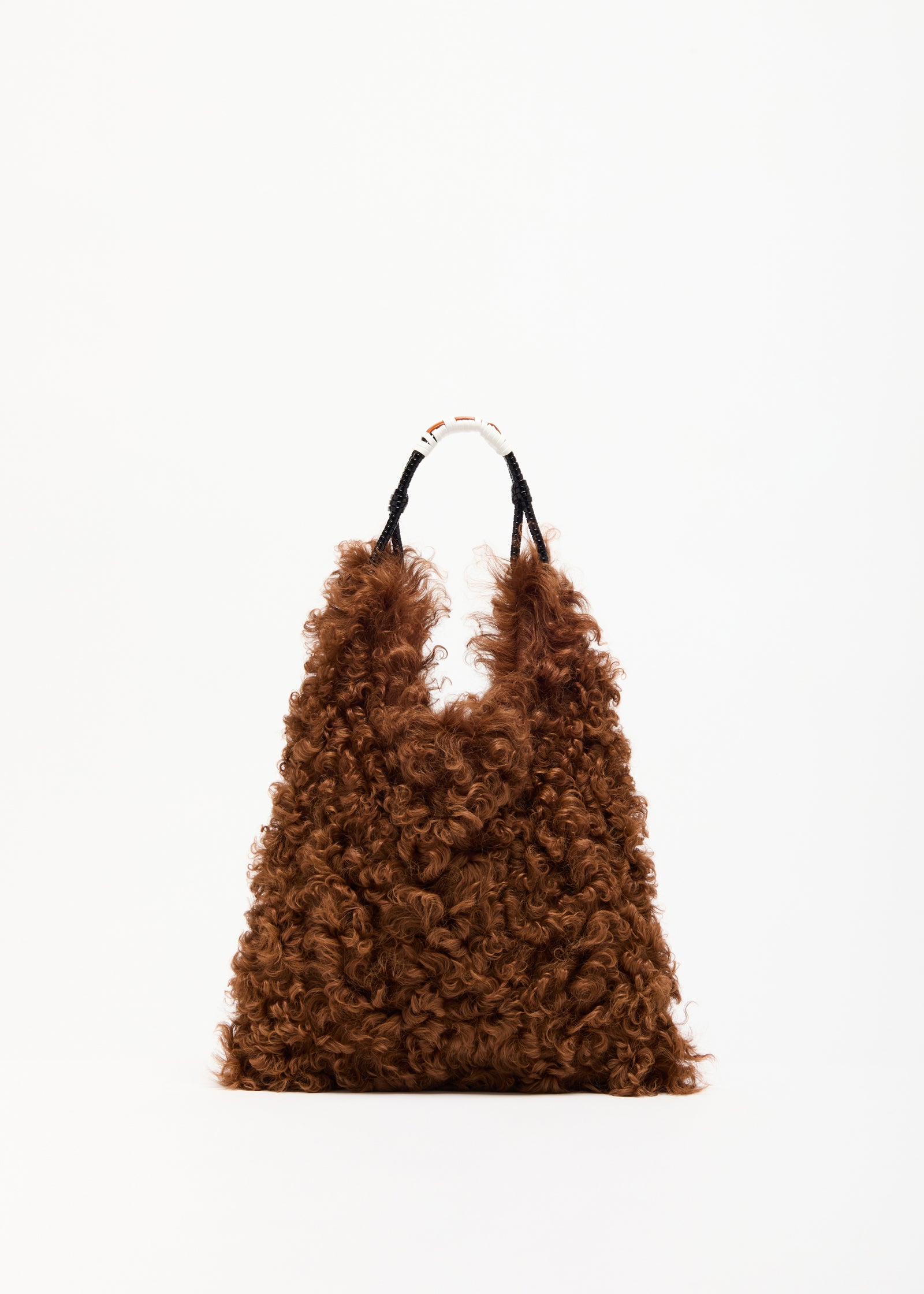 SHEARLING SHOPPER BAG