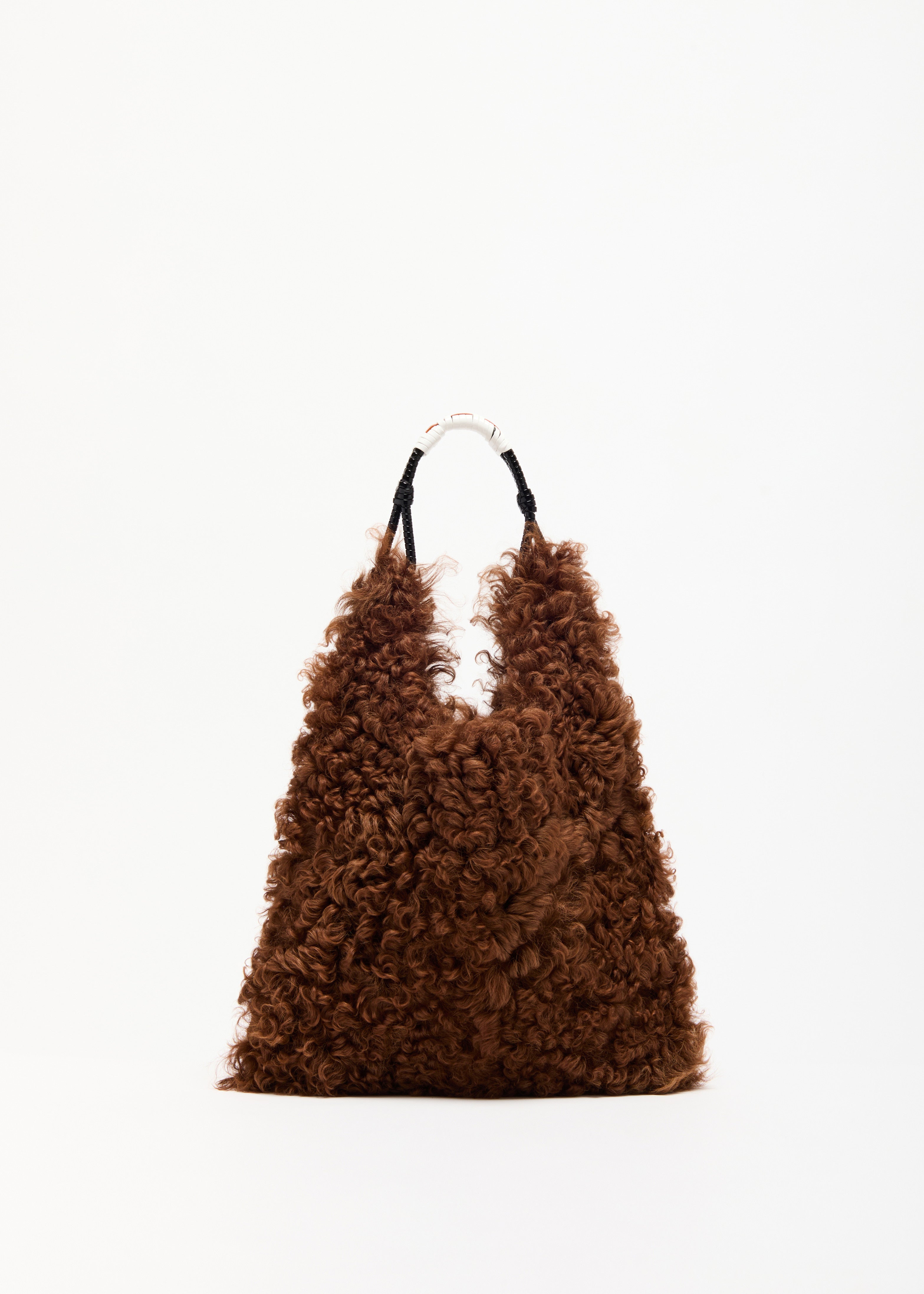 SHEARLING SHOPPER BAG