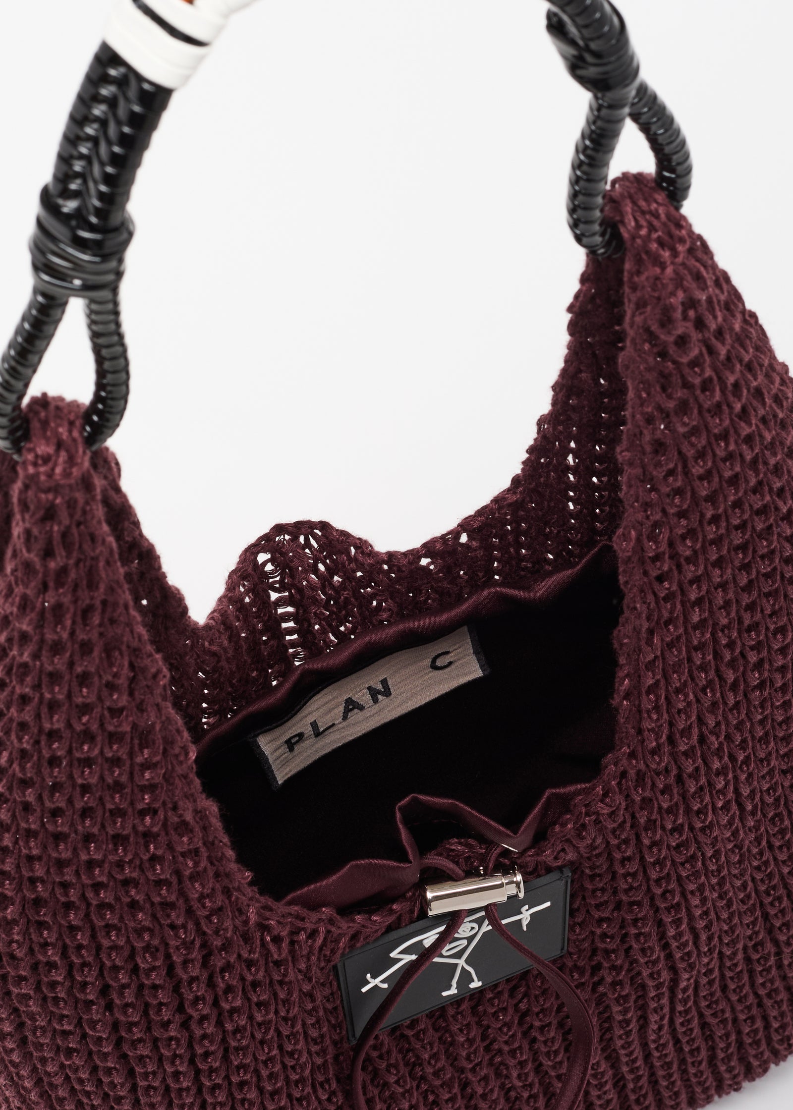 BORSA IN RETE DI LINO GLICINE