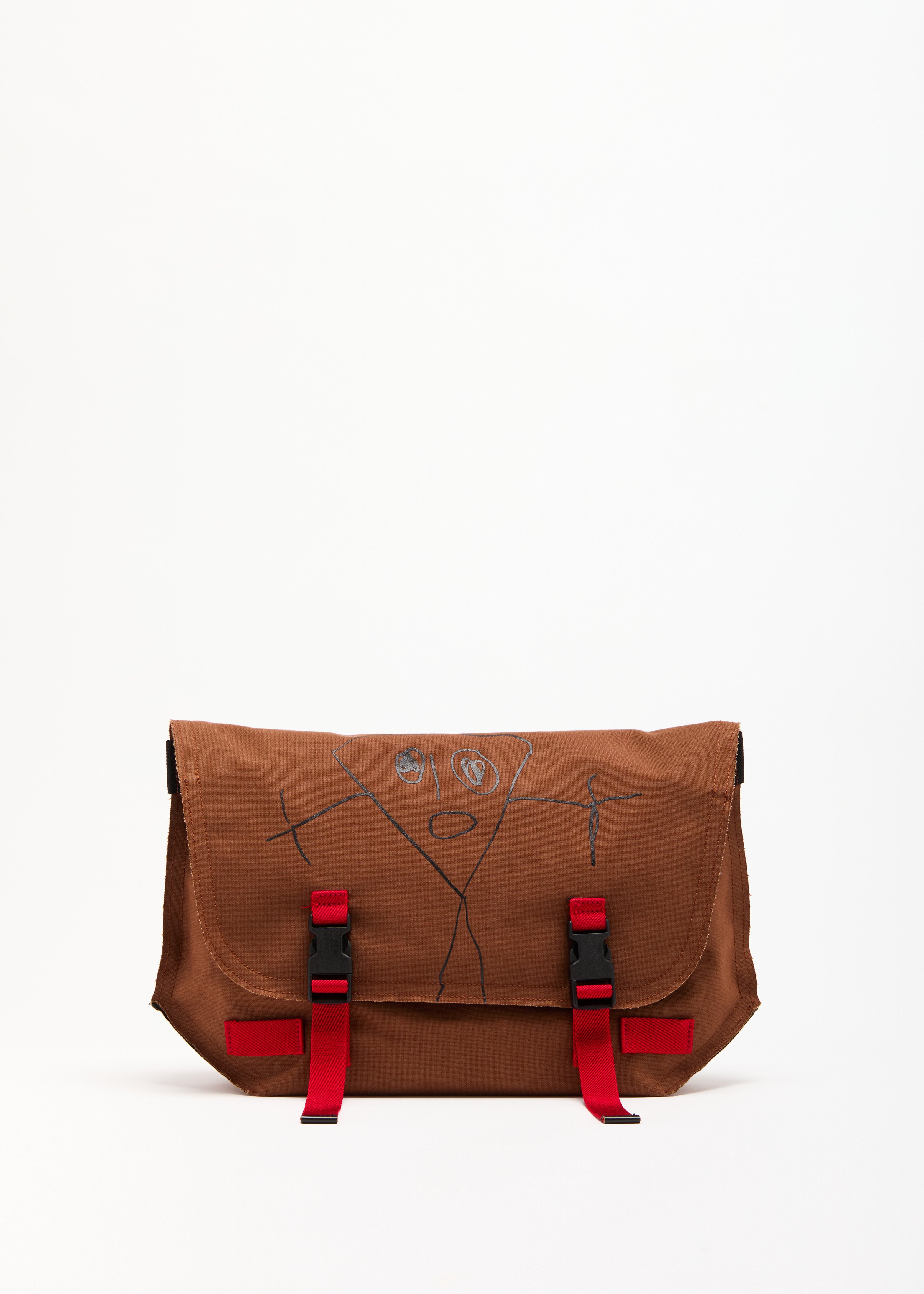 PILI AND BIANCA TOBACCO MEDIUM MESSENGER BAG