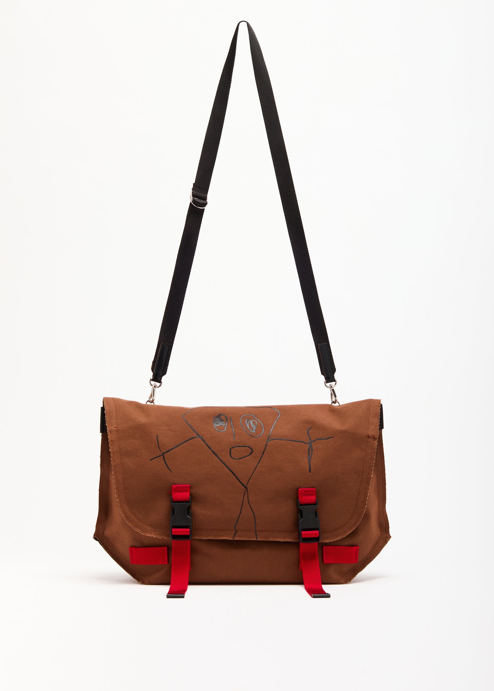 PILI AND BIANCA TOBACCO MEDIUM MESSENGER BAG