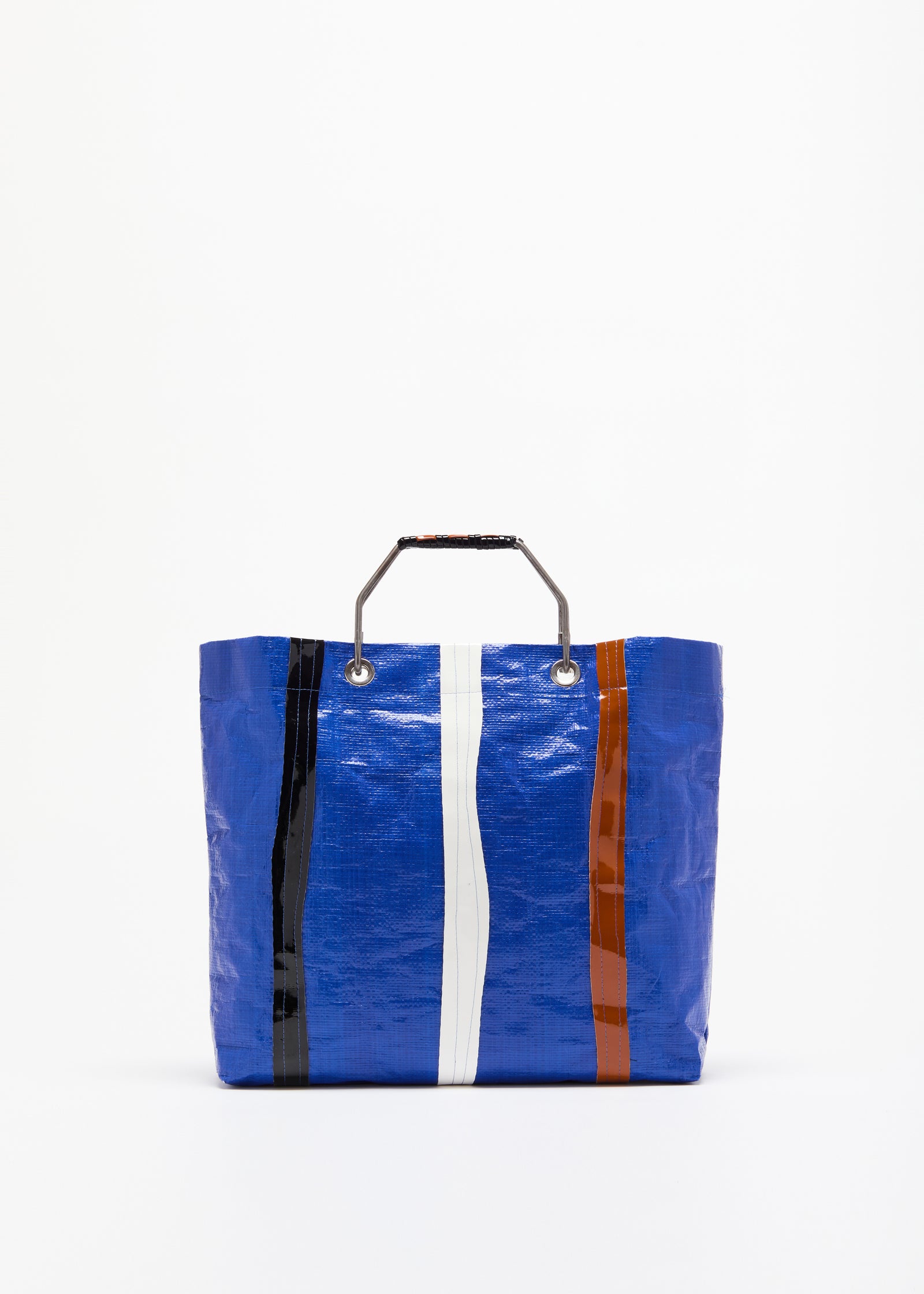 BORSA DA SPIAGGIA BLU CERATA