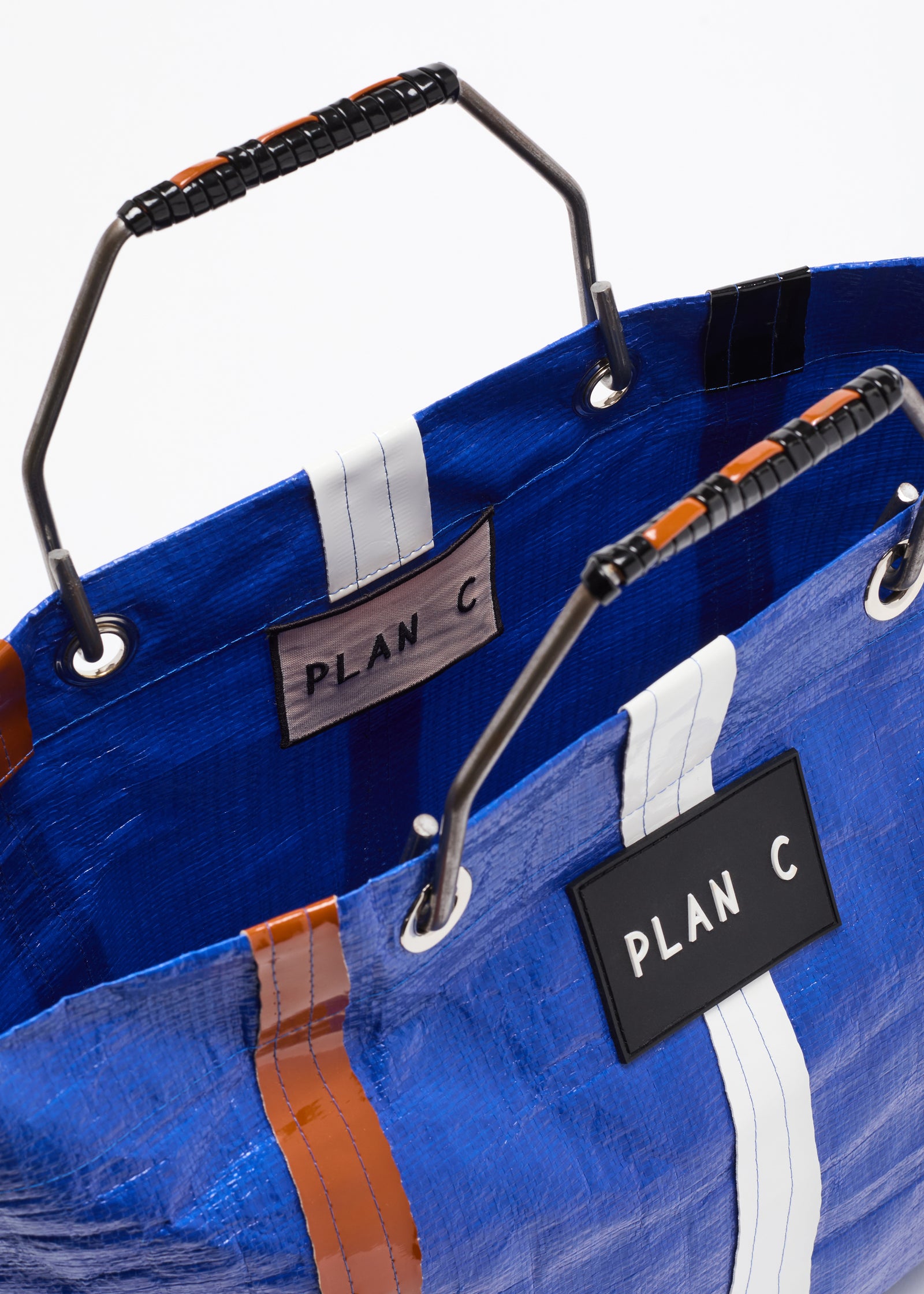 BORSA DA SPIAGGIA BLU CERATA