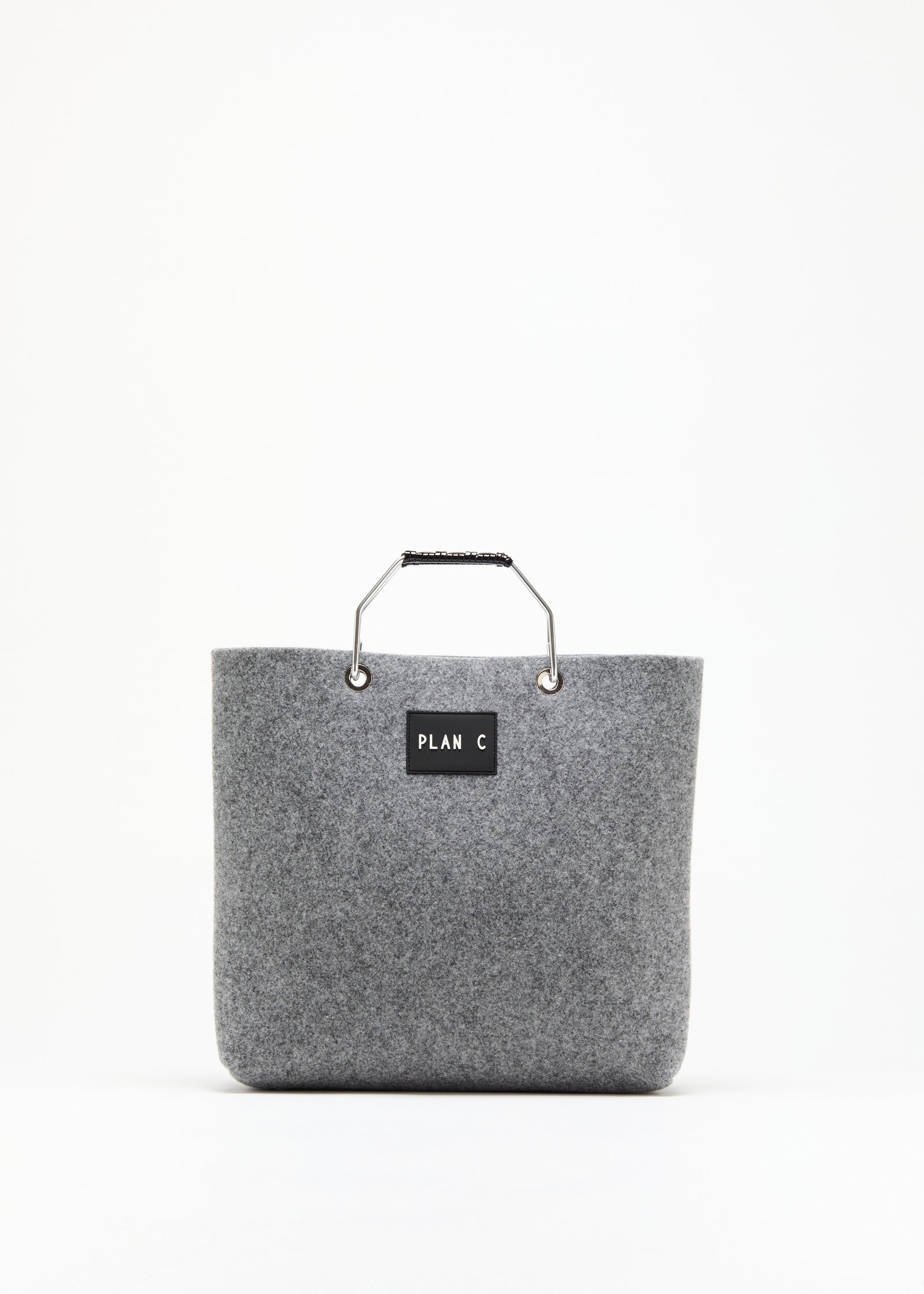 BEACH BAG IN LANA FELTRO GRIGIO