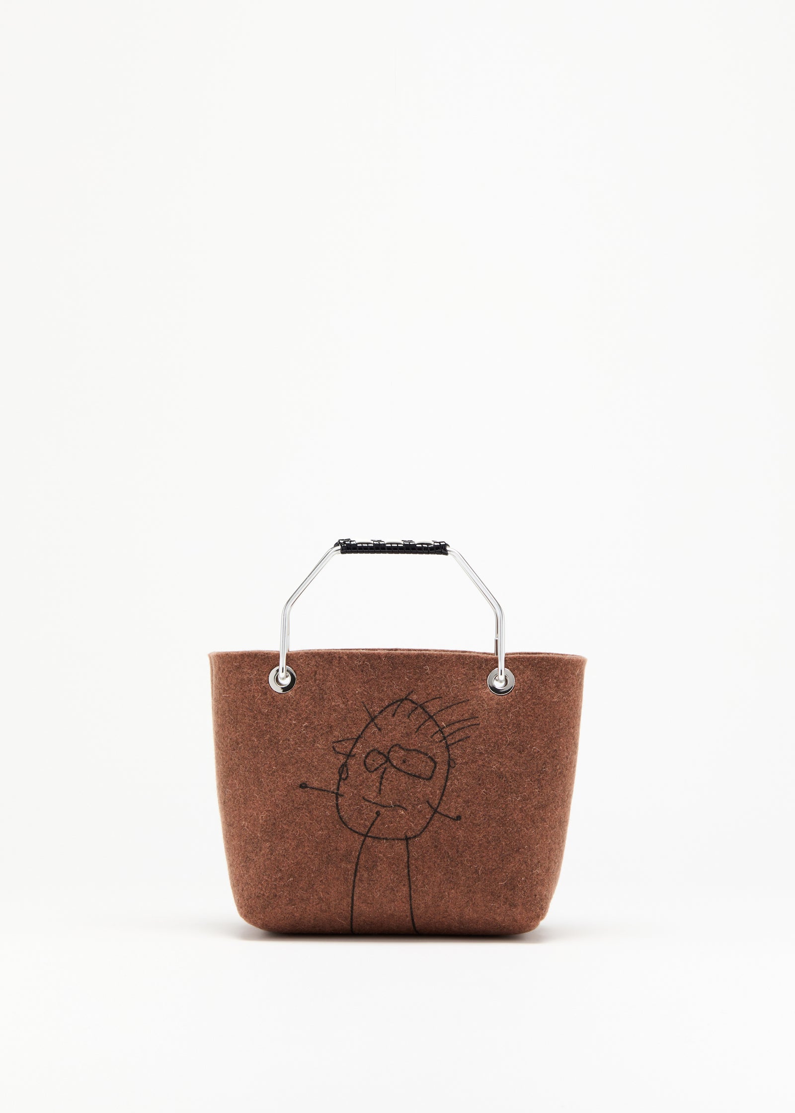 PILI AND BIANCA WOOL COAT MINI SHOPPING BAG