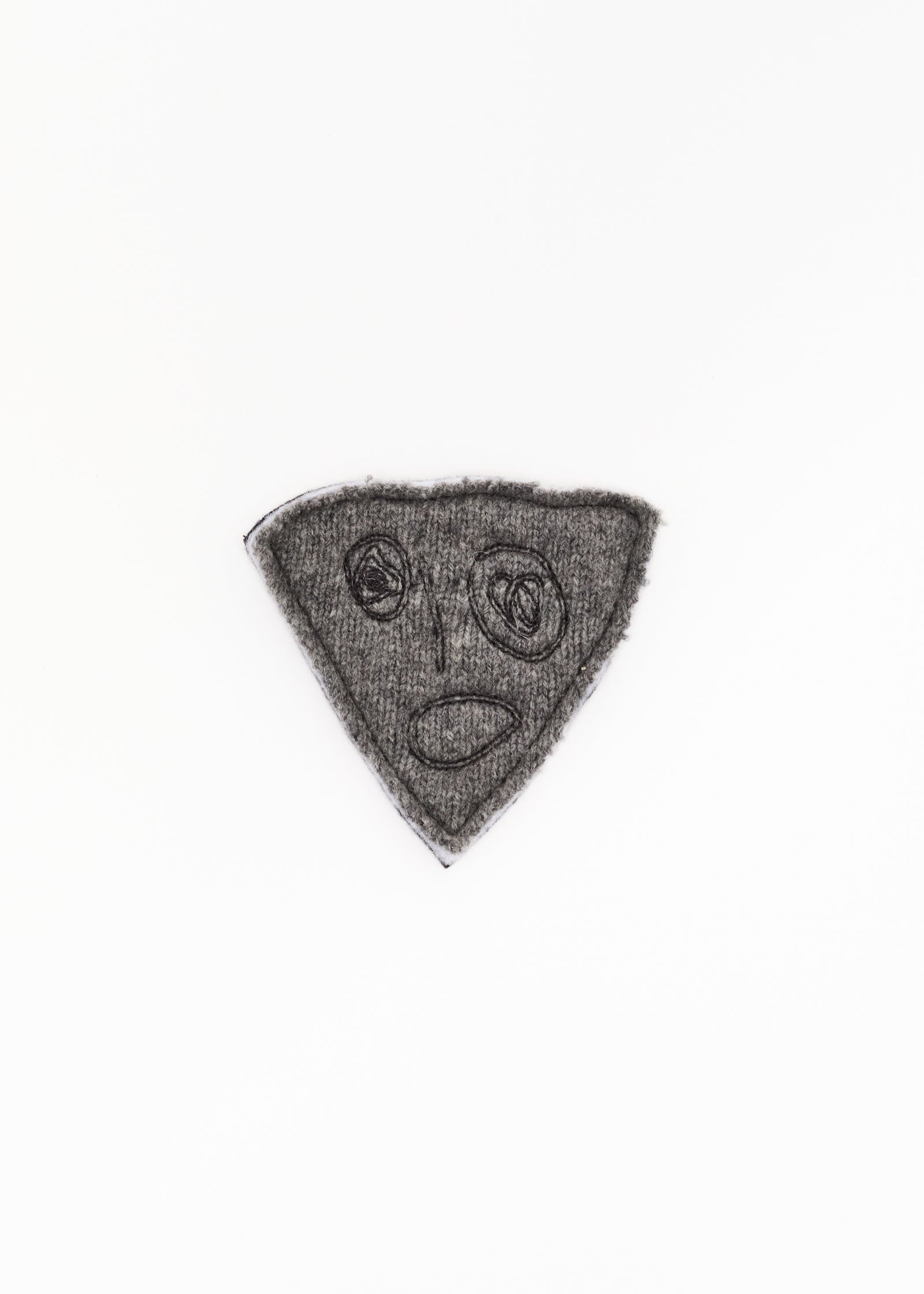 MOON GREY WOOL "BIANCA" PIN