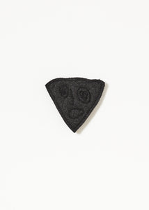 MELANGE GREY WOOL "BIANCA" PIN