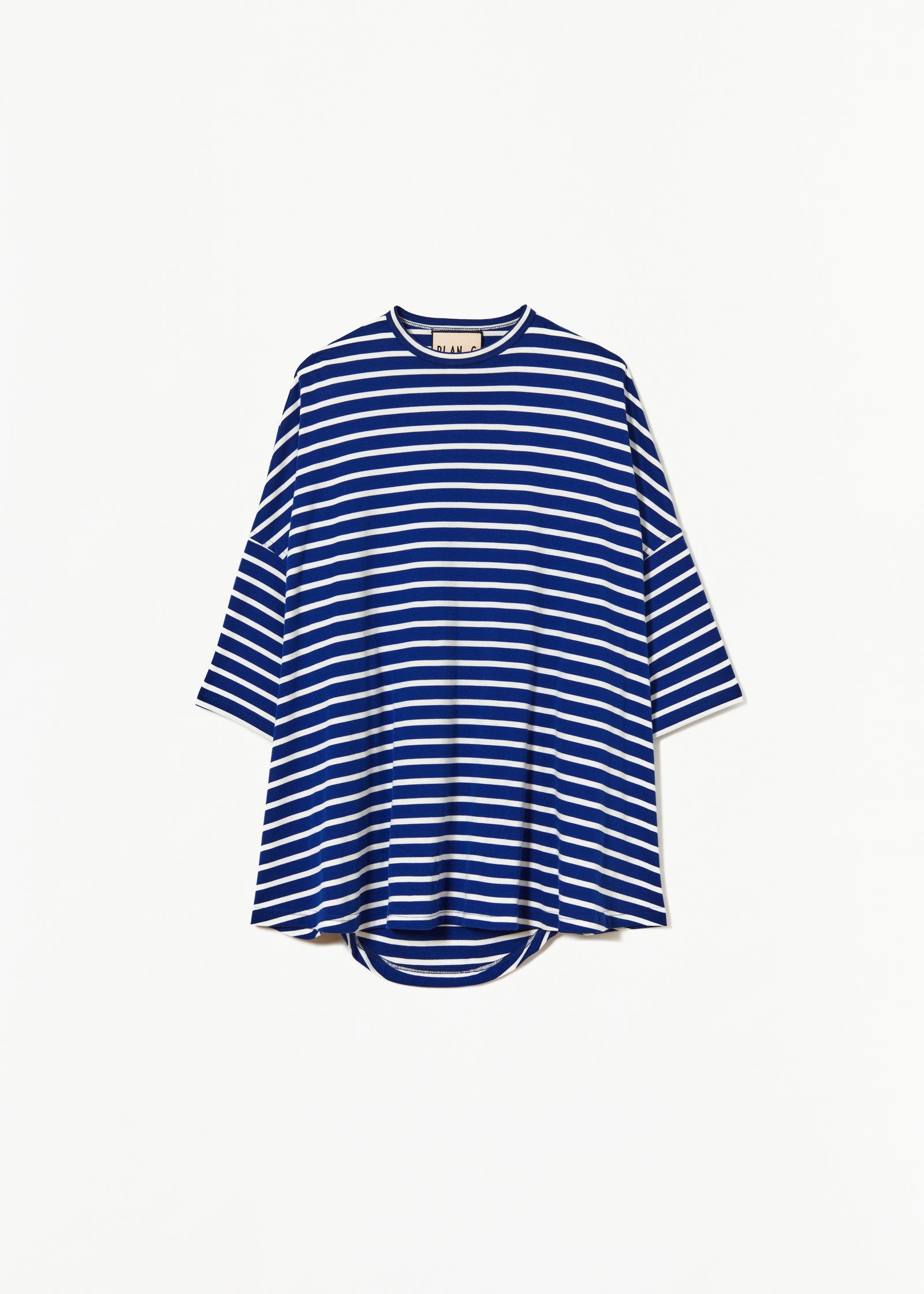 WIDE SLEEVED STRIPED T-SHIRT