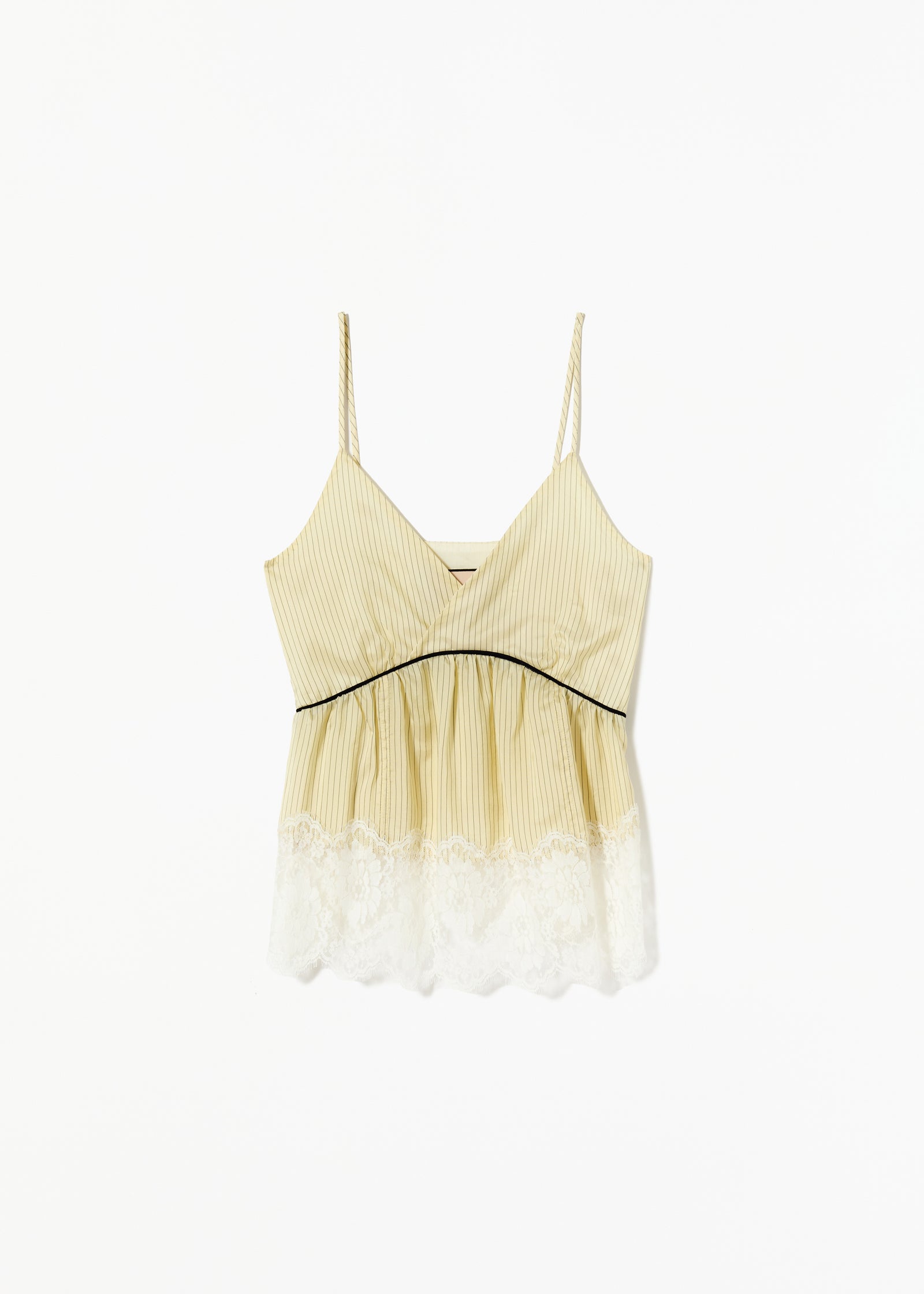 TOP A RIGHE CON ORLO IN PIZZO