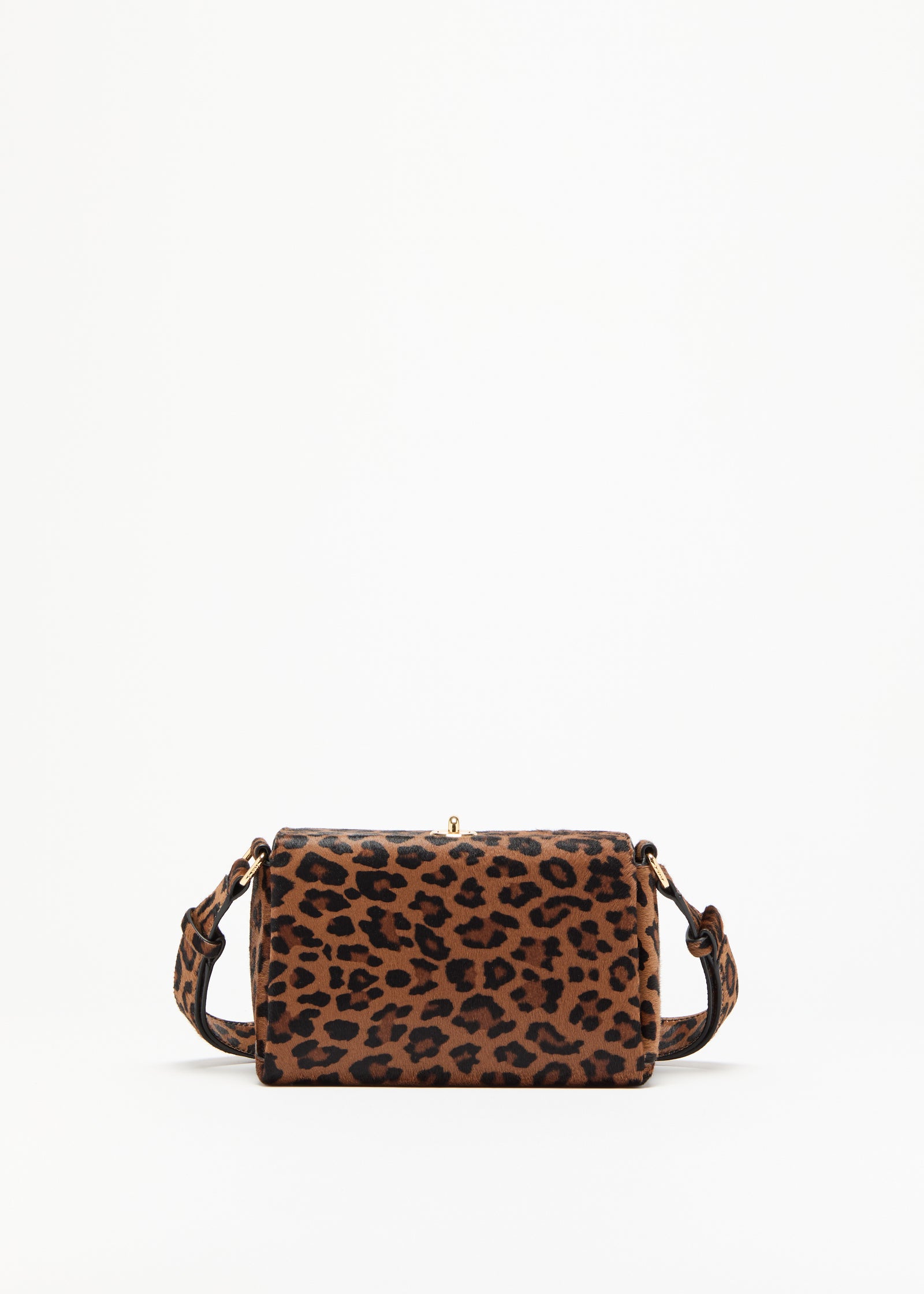 LEOPARD PRINT CALF HAIR FOLDED BAG