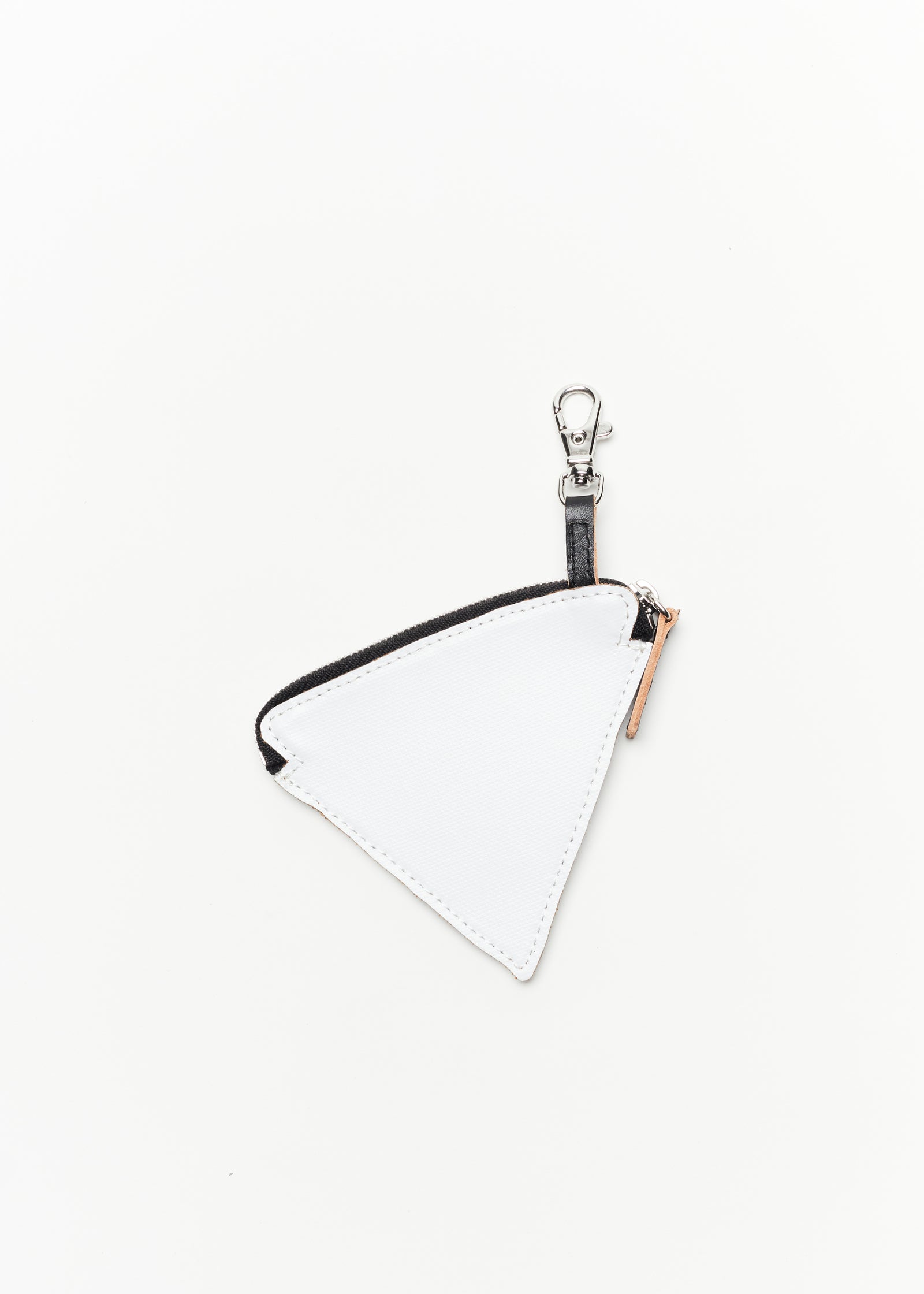 "PILI AND BIANCA" WHITE LEATHER CROSSBODY BELT WITH WALLETS