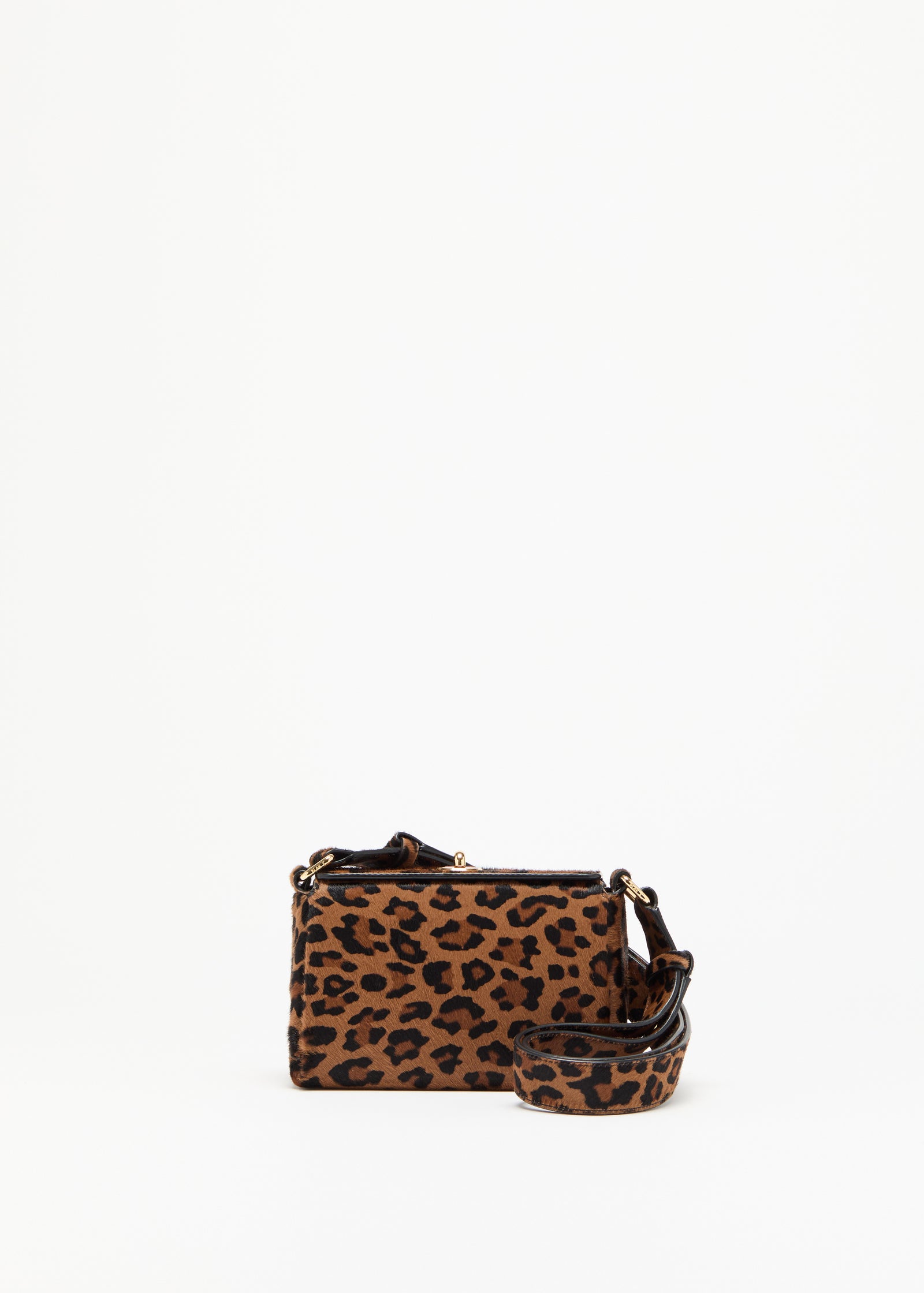 LEOPARD PRINT CALF HAIR MINI FOLDED BAG