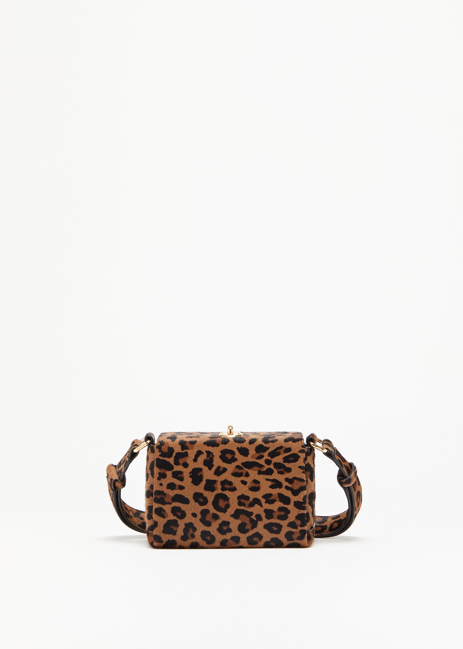 LEOPARD PRINT CALF HAIR MINI FOLDED BAG
