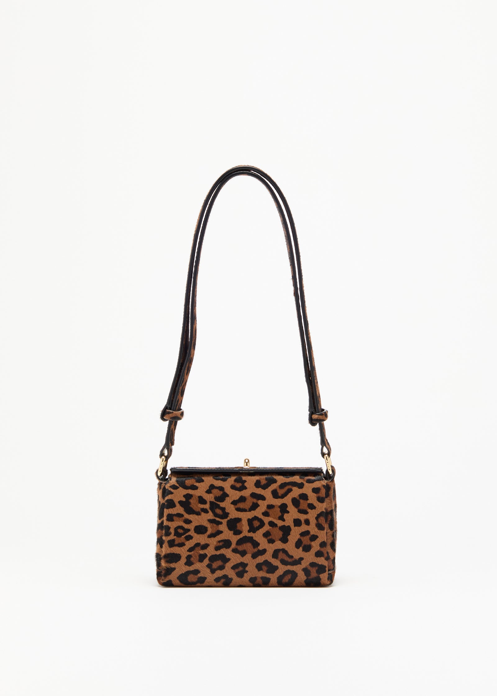 LEOPARD PRINT CALF HAIR MINI FOLDED BAG