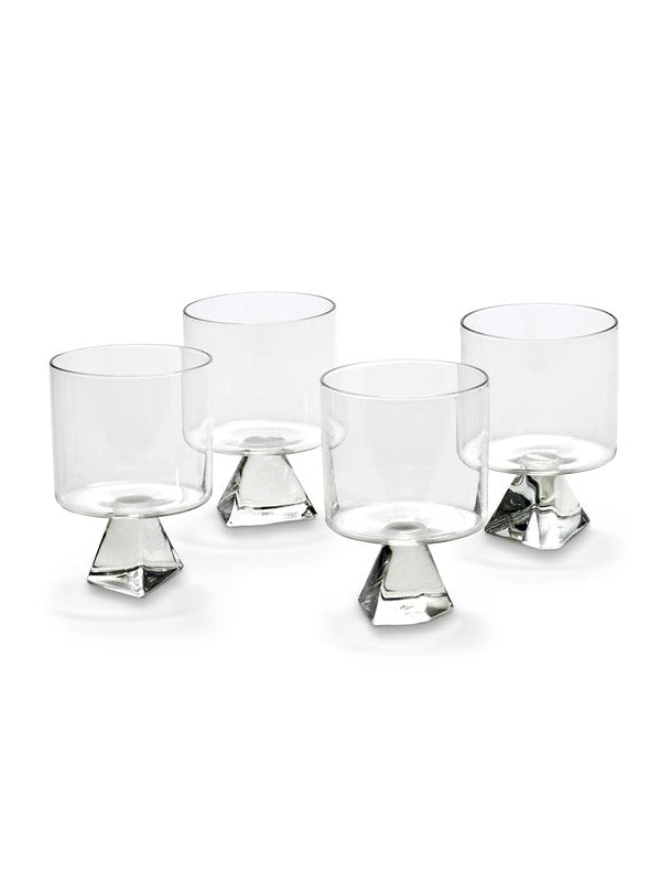 GLASS SET/4 SILOS  - TRANSPARENT