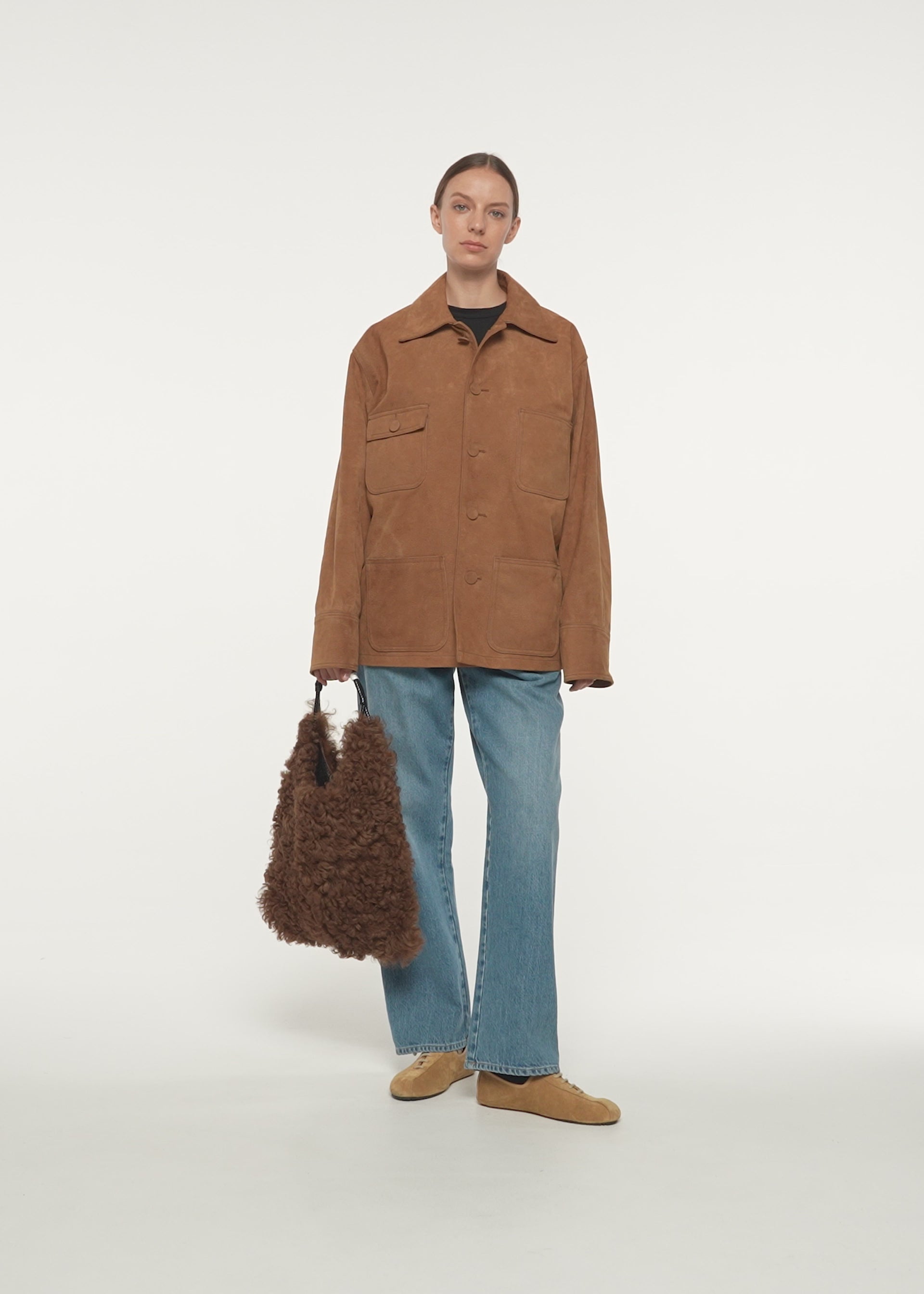 TOBACCO LEATHER JACKET