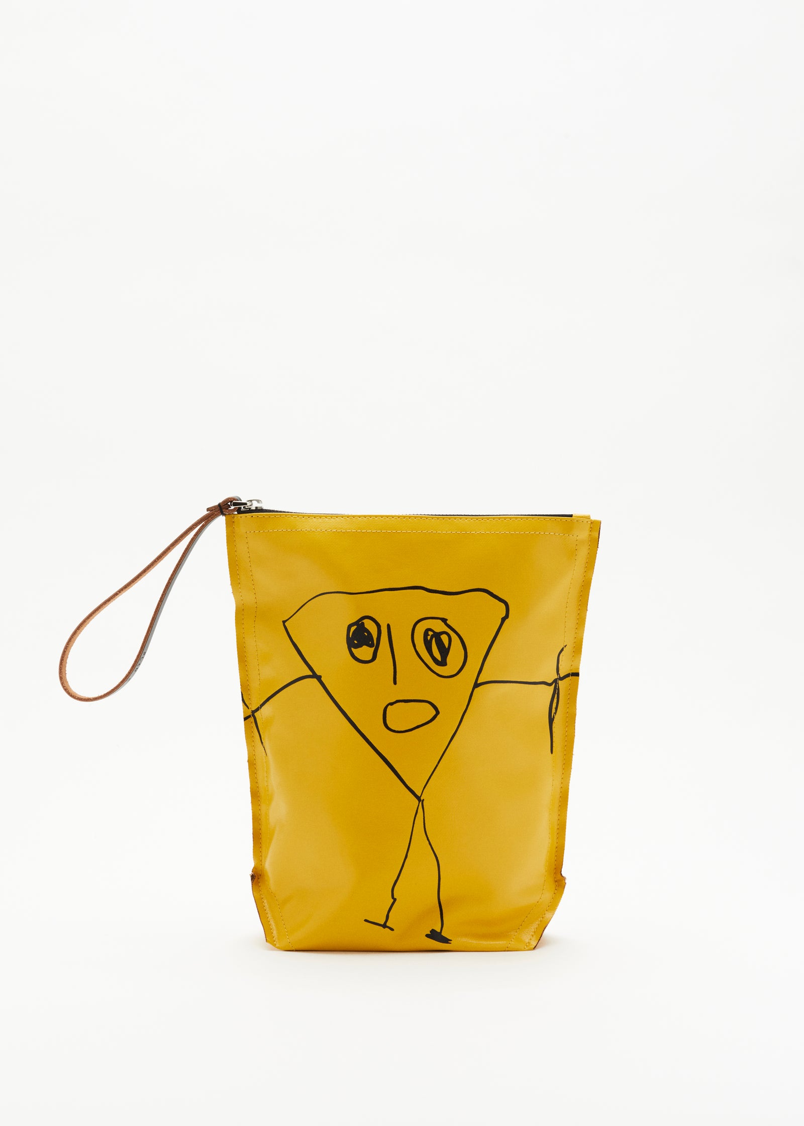 "PILI AND BIANCA" YELLOW POUCH