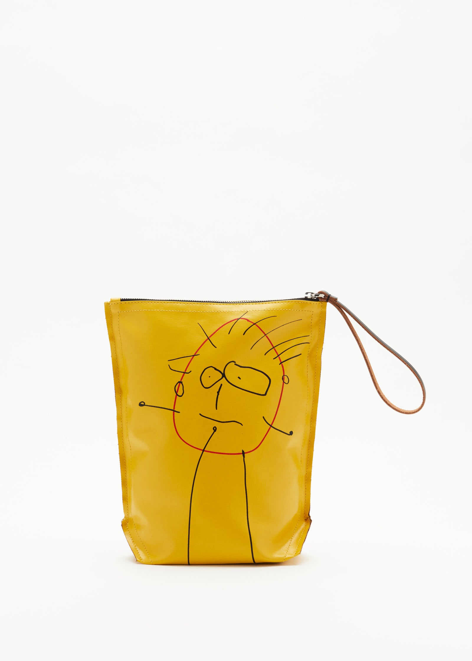 "PILI AND BIANCA" YELLOW POUCH