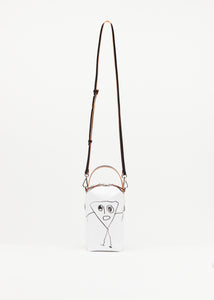WHITE VERTICAL "PILI AND BIANCA" POUCH